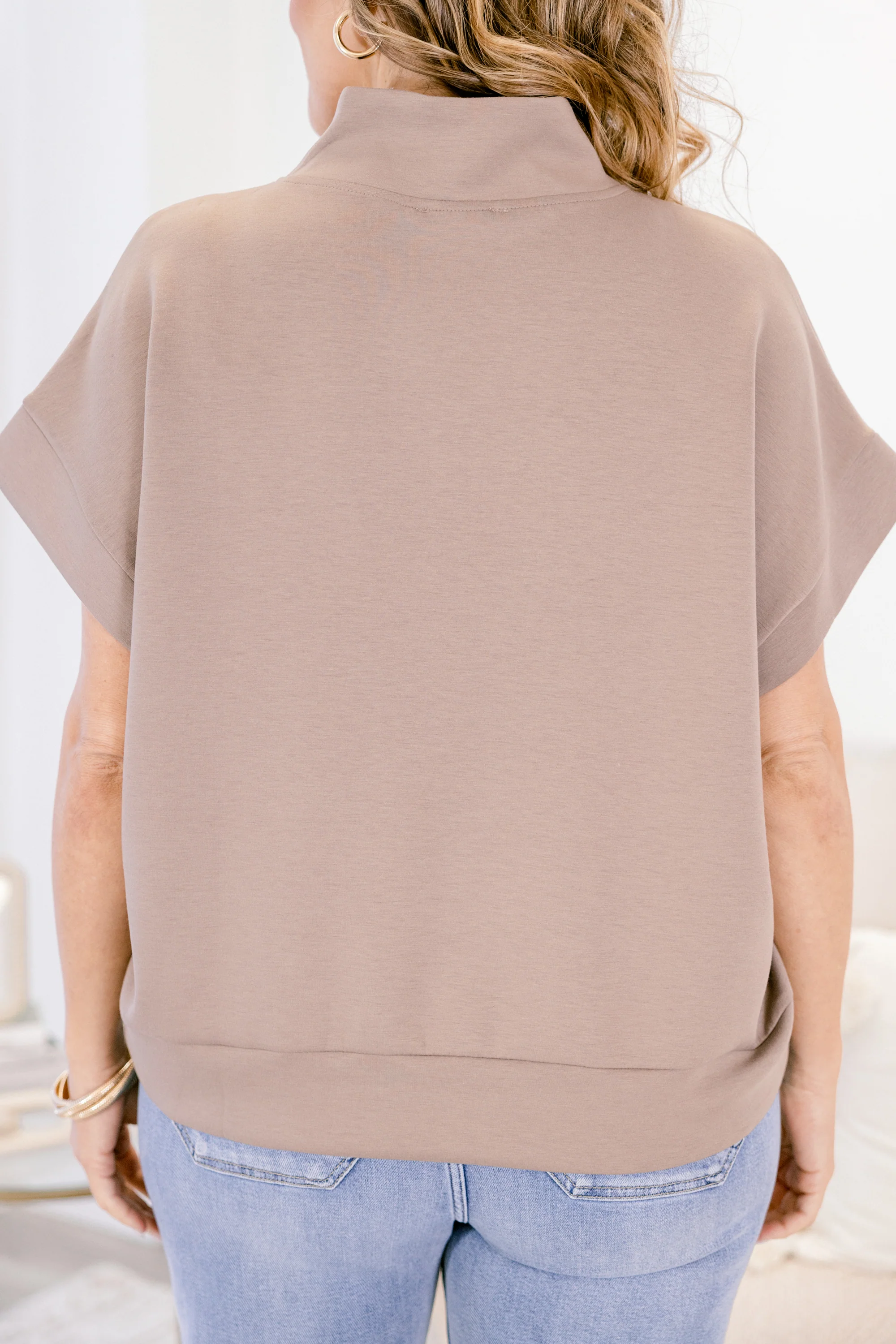 Keepin' It Simple Top, Cocoa - Giverhouse