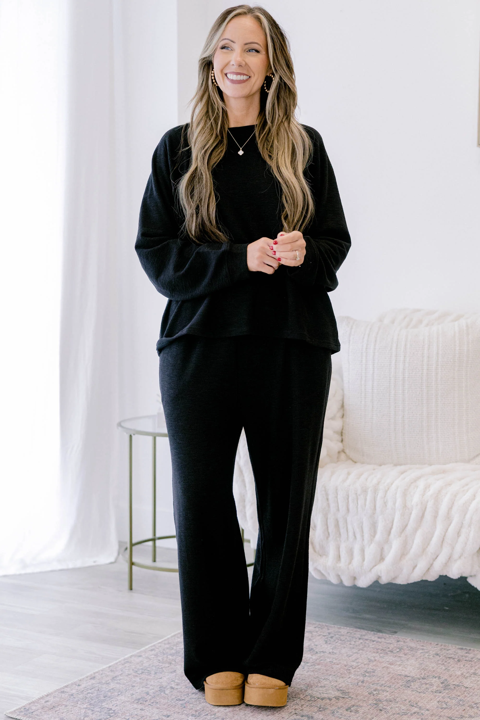 Lazy Saturday Nights Set, Black - Giverhouse