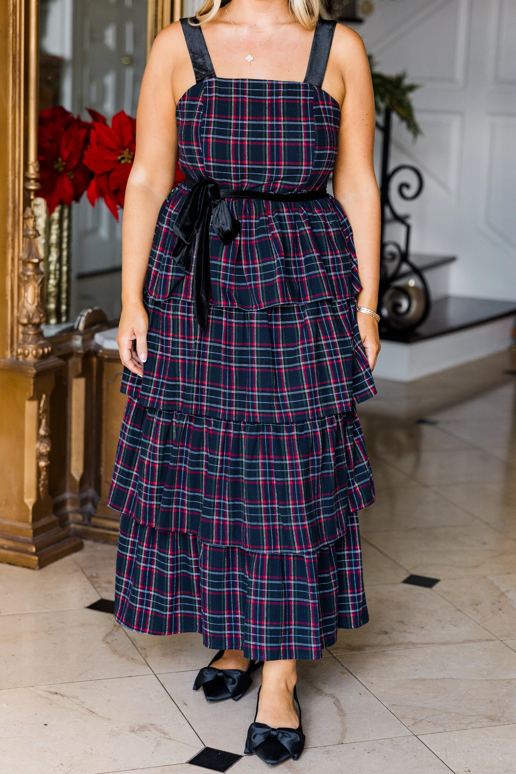 Glimpse of Grace Dress, Navy - Giverhouse