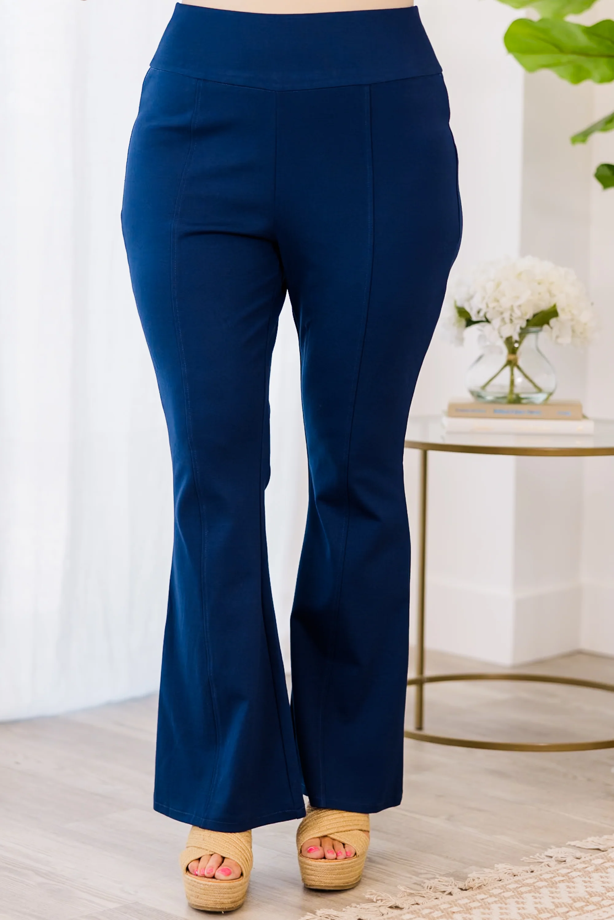 Deep Dive Flare Pants, Navy - Giverhouse