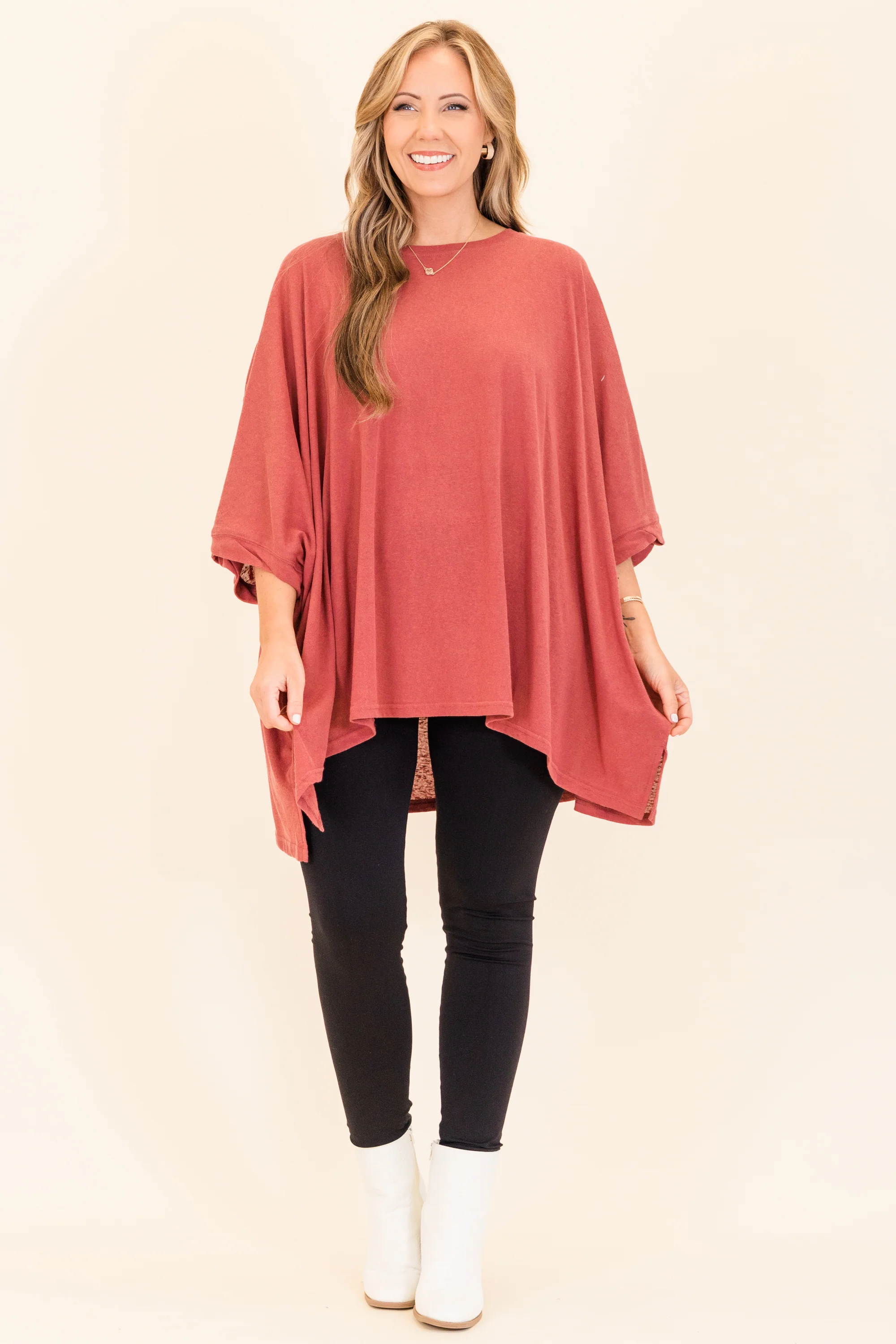 Comparing The Two Tunic, Burgundy - Giverhouse