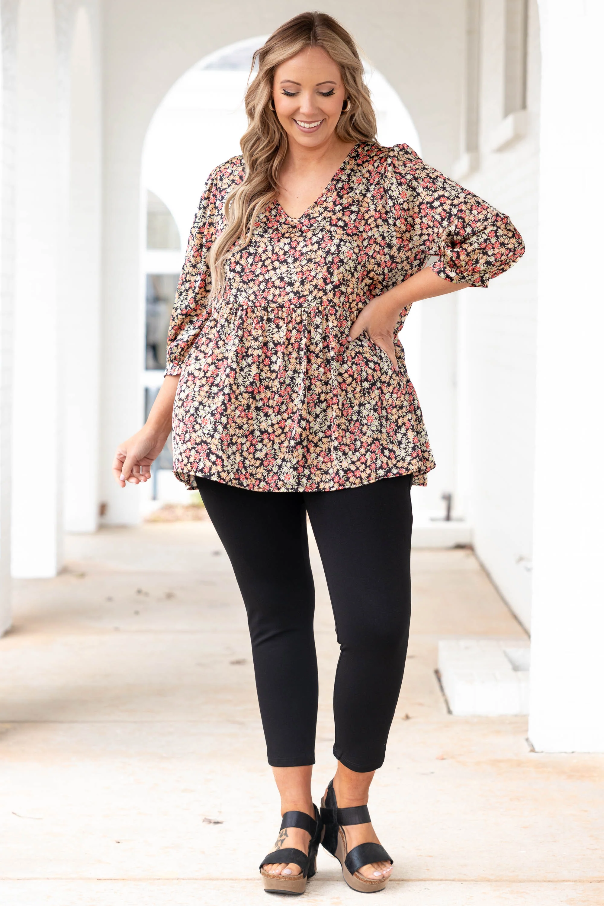 Exploring Gardens Top, Black - Giverhouse