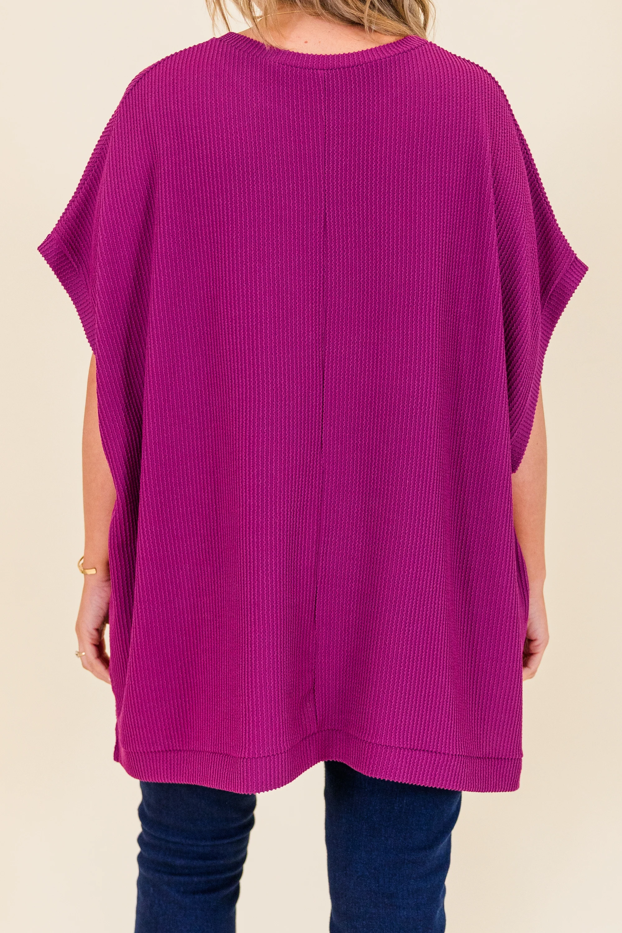All About Knits Top, Berry - Giverhouse