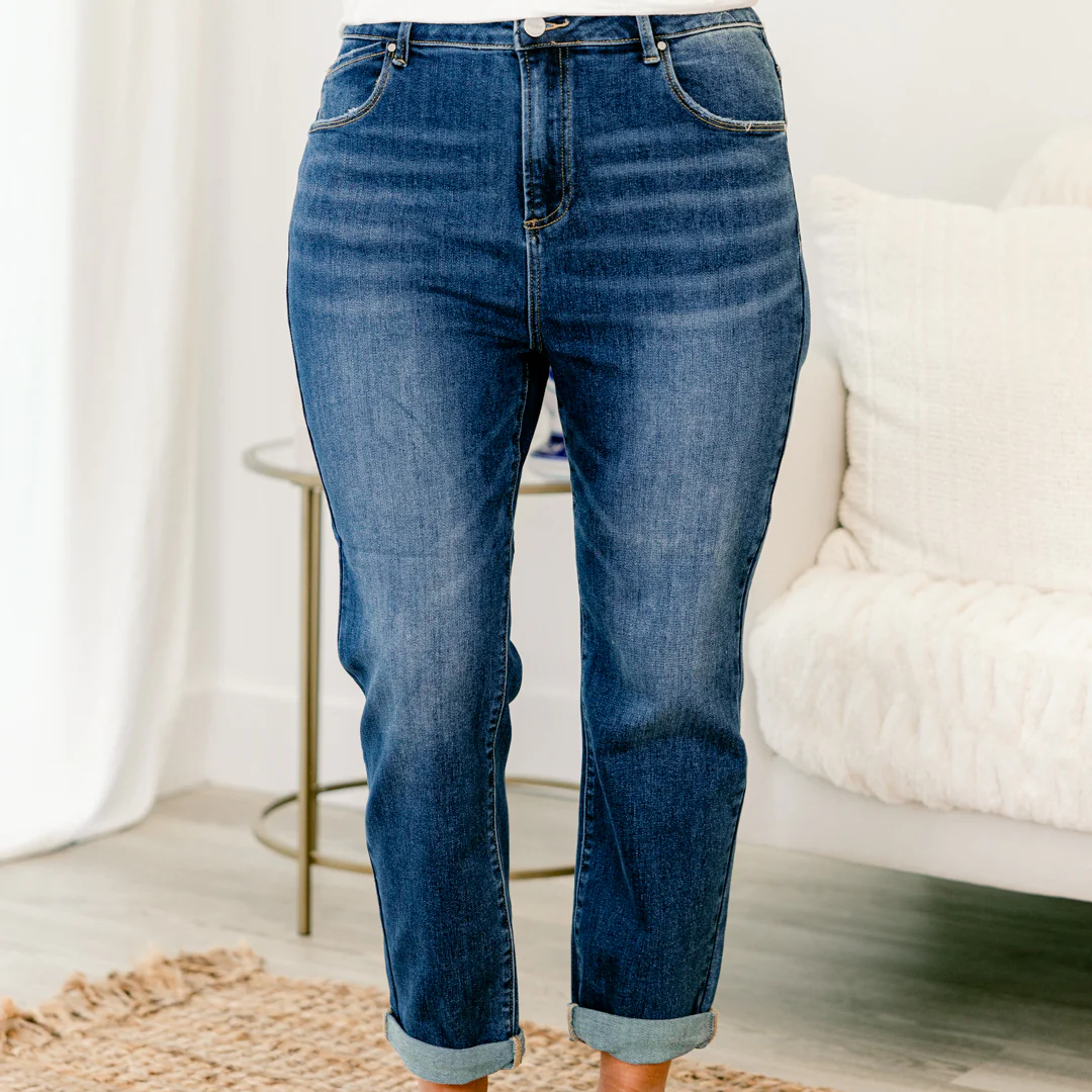 Ease My Mind Jeans, Dark Wash - Giverhouse