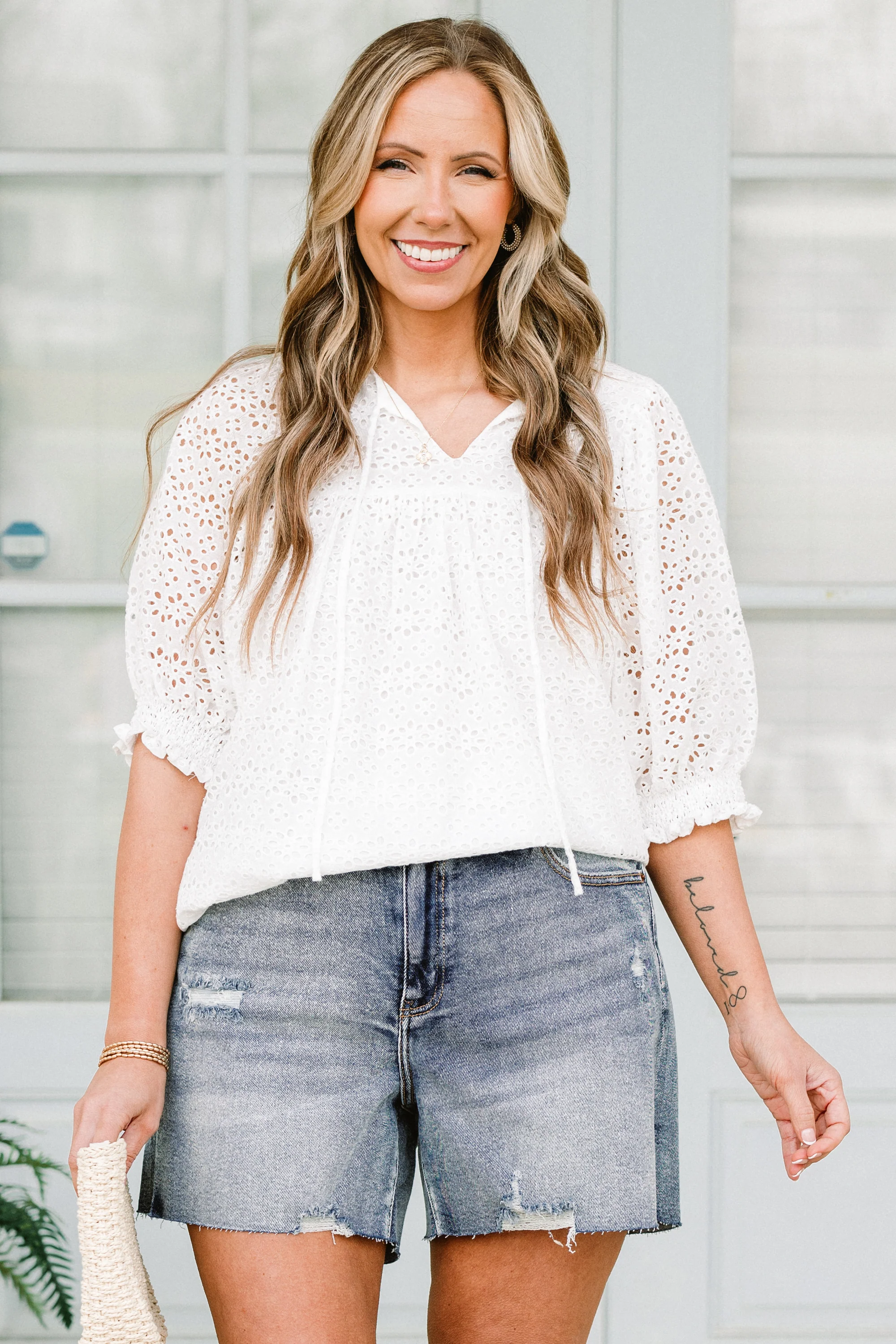 Terrific Timing Shorts, Light Wash - Giverhouse