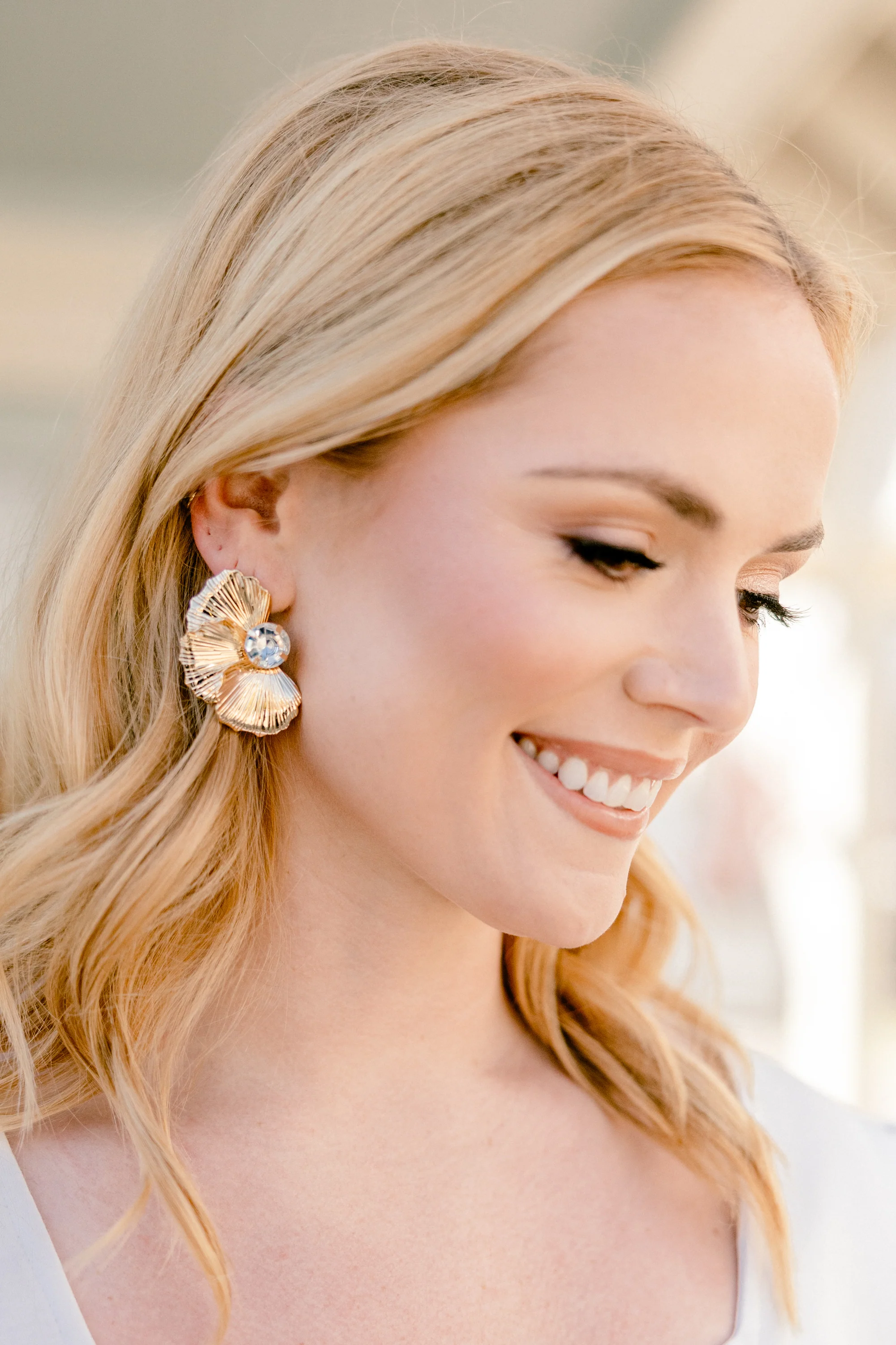 Everywhere With Me Earrings, Gold - Giverhouse