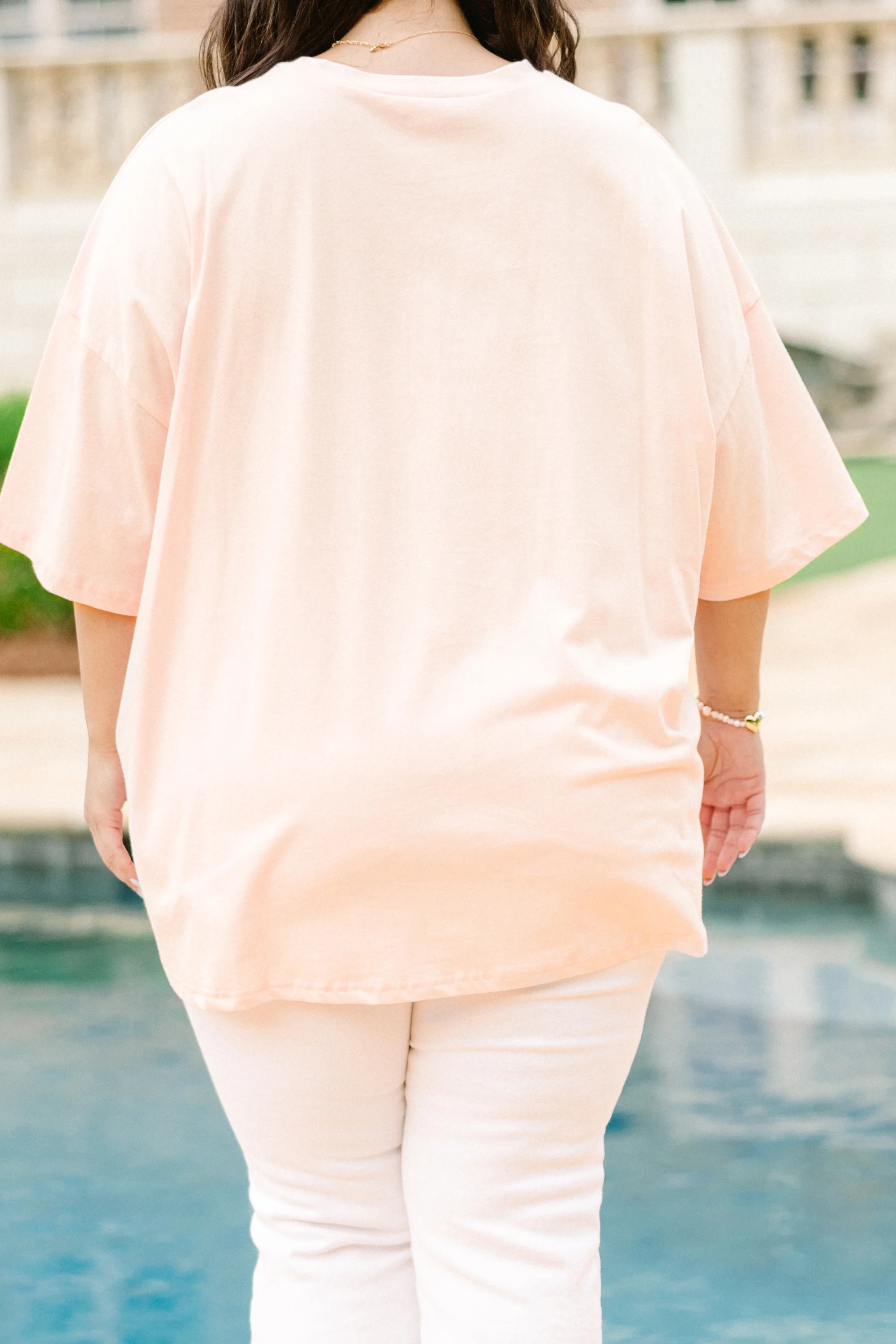 We're Going to the Chapel Boyfriend Tee, Cream Pink - Giverhouse