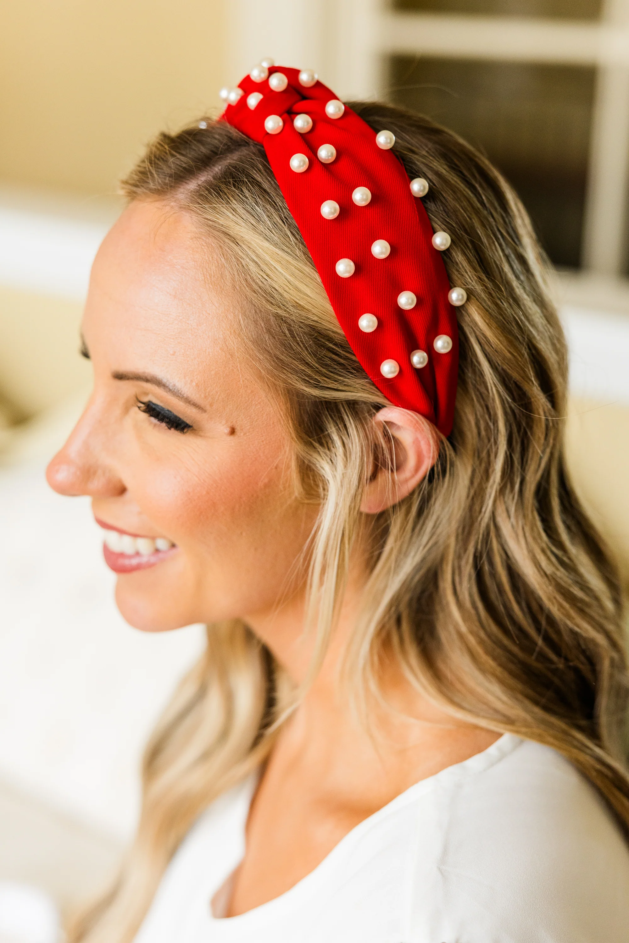 Jingle Ladies Headband, Red - Giverhouse