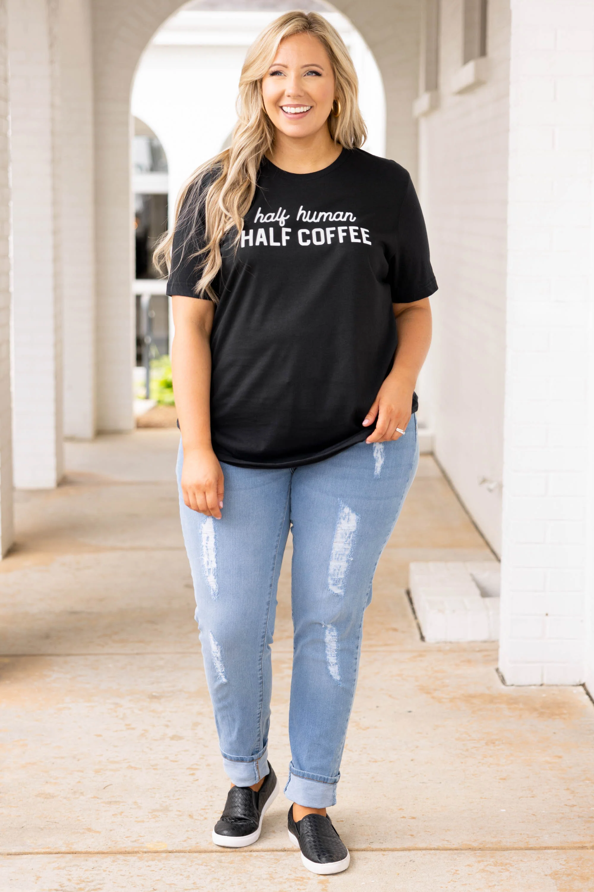 Arriving In Style Boyfriend Jeans, Light Wash - Giverhouse