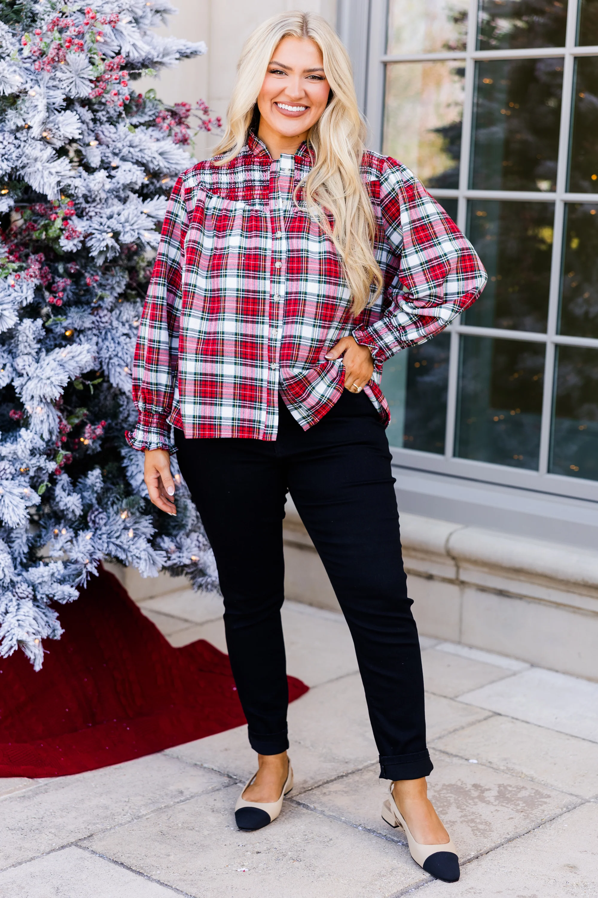 Only In My Heart Blouse, Red - Giverhouse