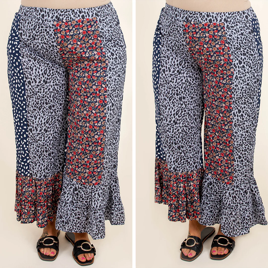 Poppy Strolls Pants, Navy Mix - Giverhouse