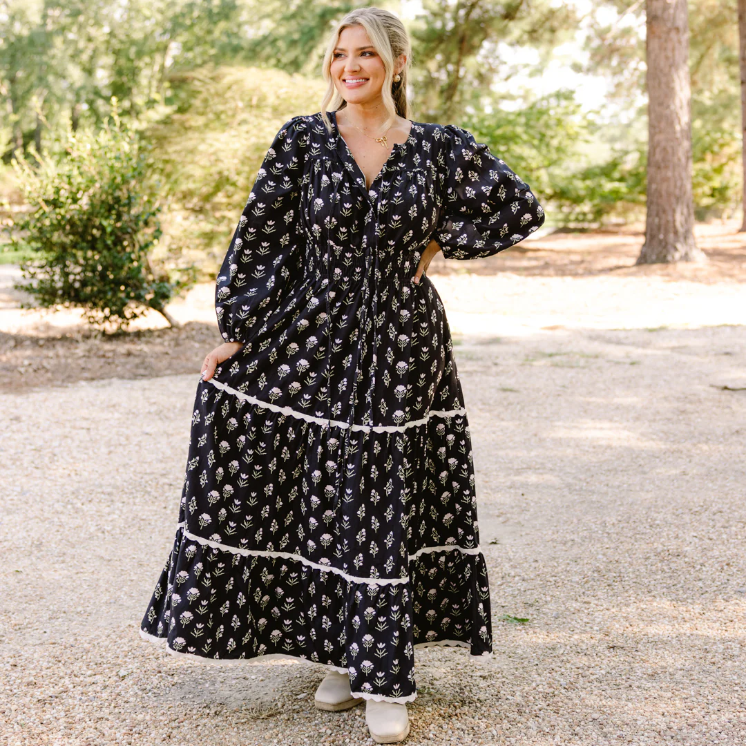 All The Right Details Dress, Black - Giverhouse