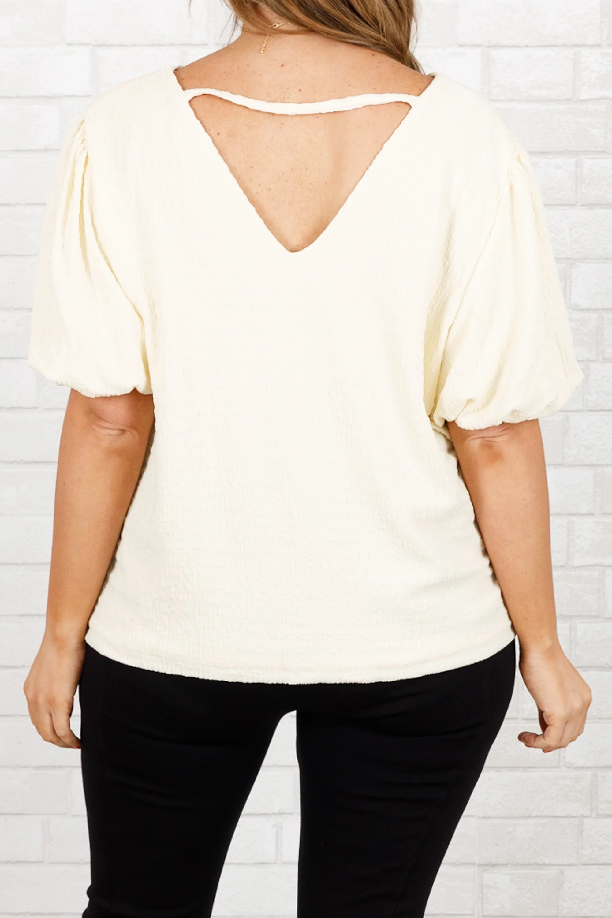 Only One I See Top, Ivory - Giverhouse