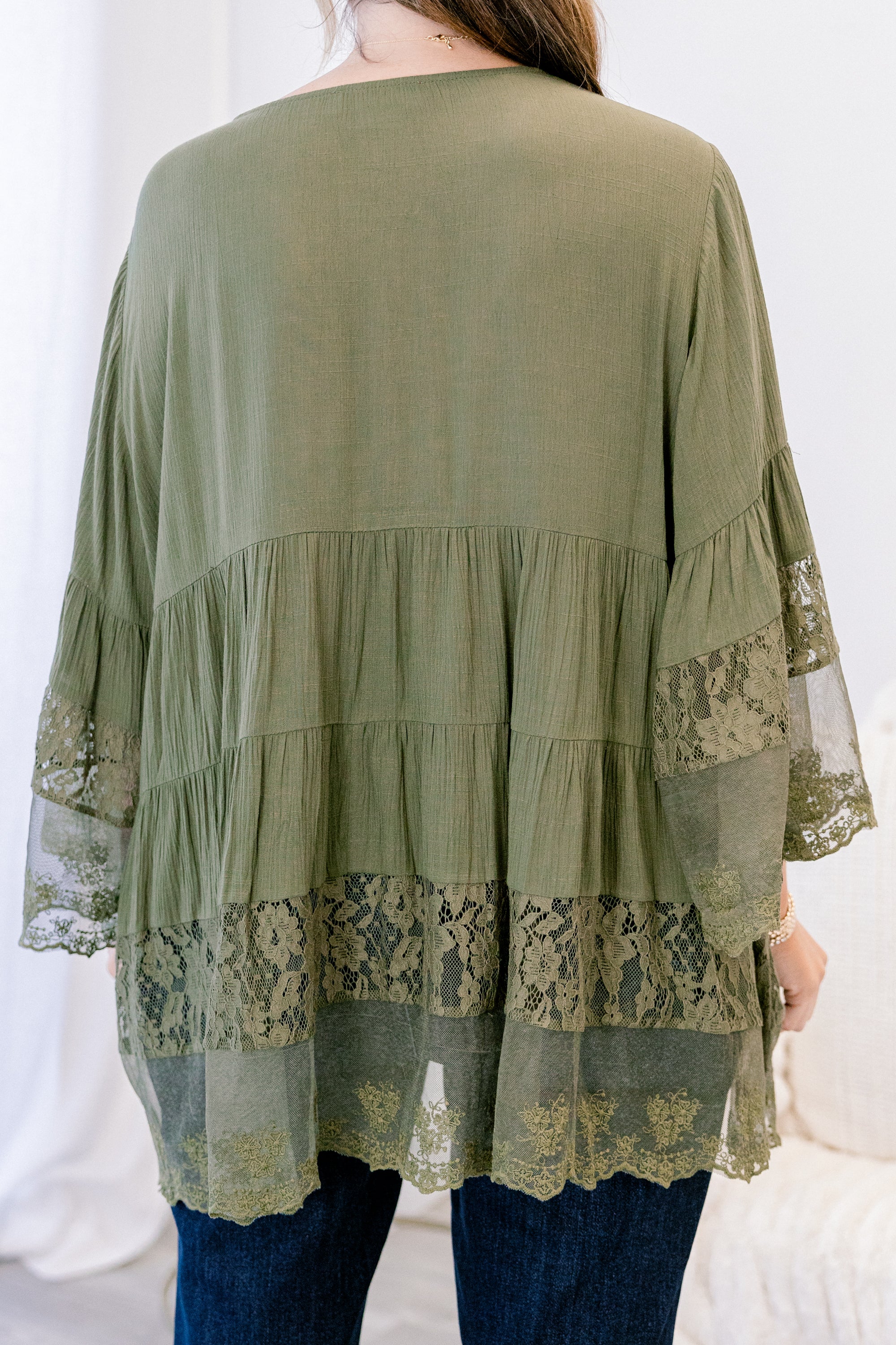 Don't Fail Me Now Blouse, Olive - Giverhouse