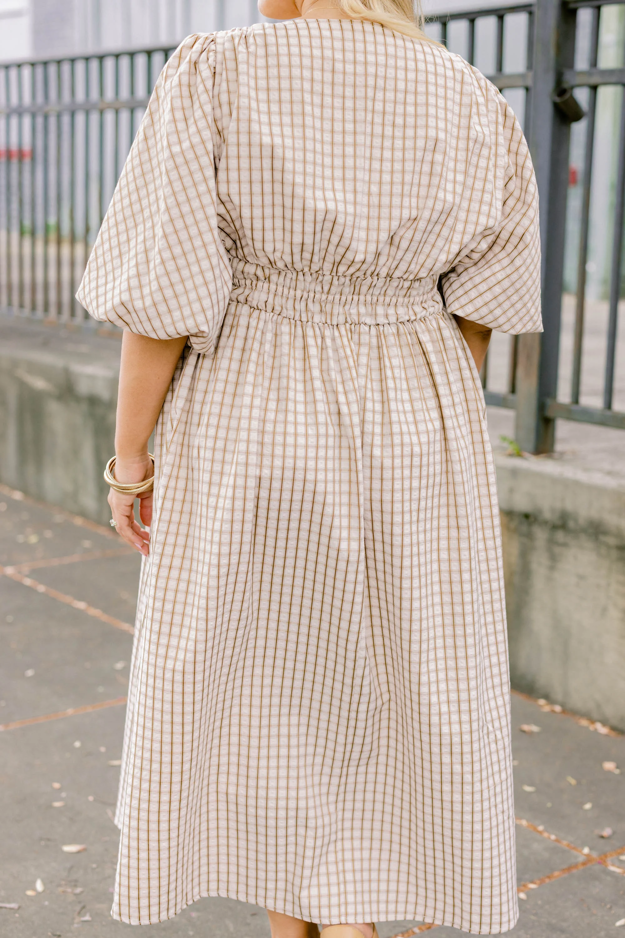 Chasing Pavements Dress, Brown - Giverhouse