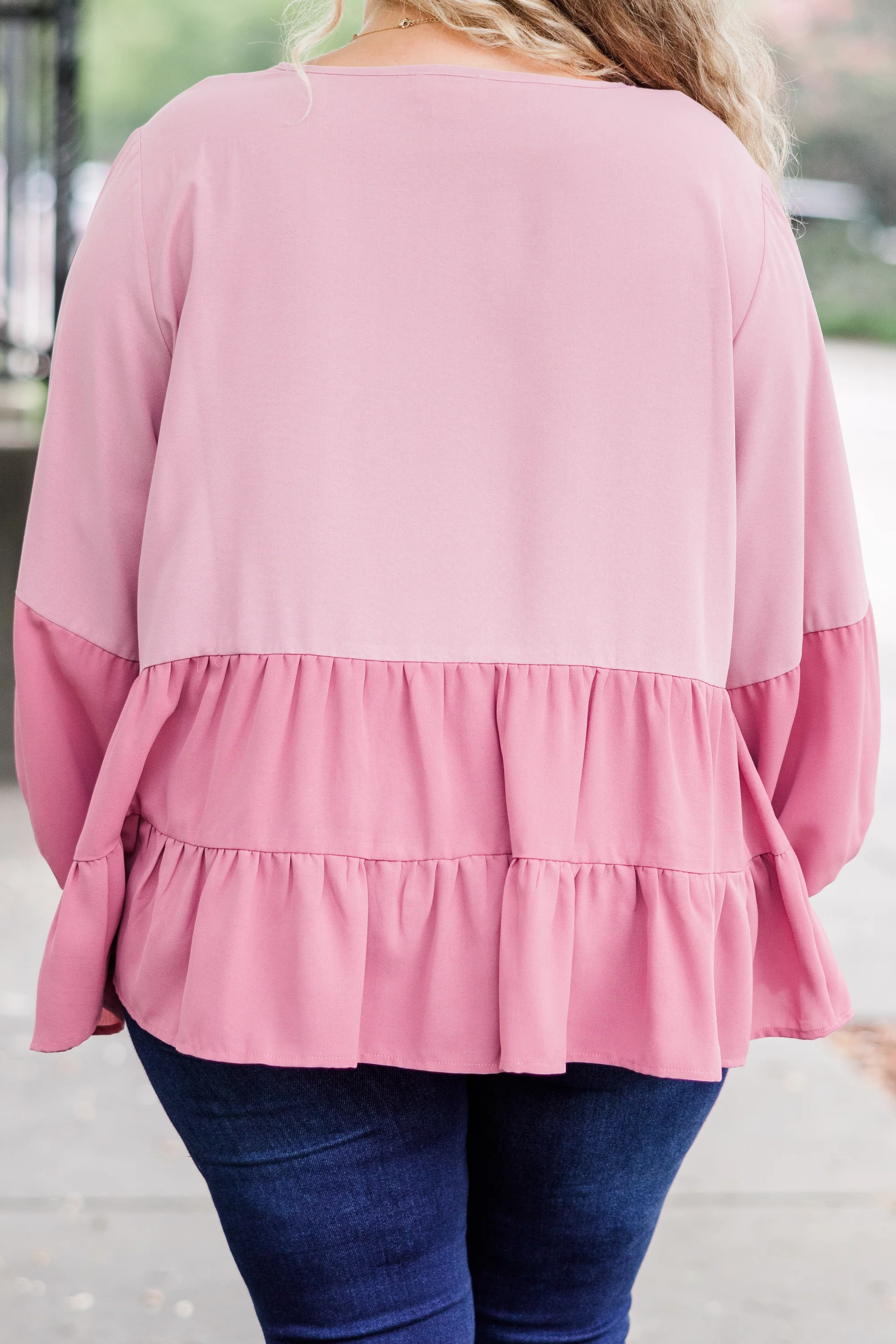 One Call Away Top, Mauve - Giverhouse