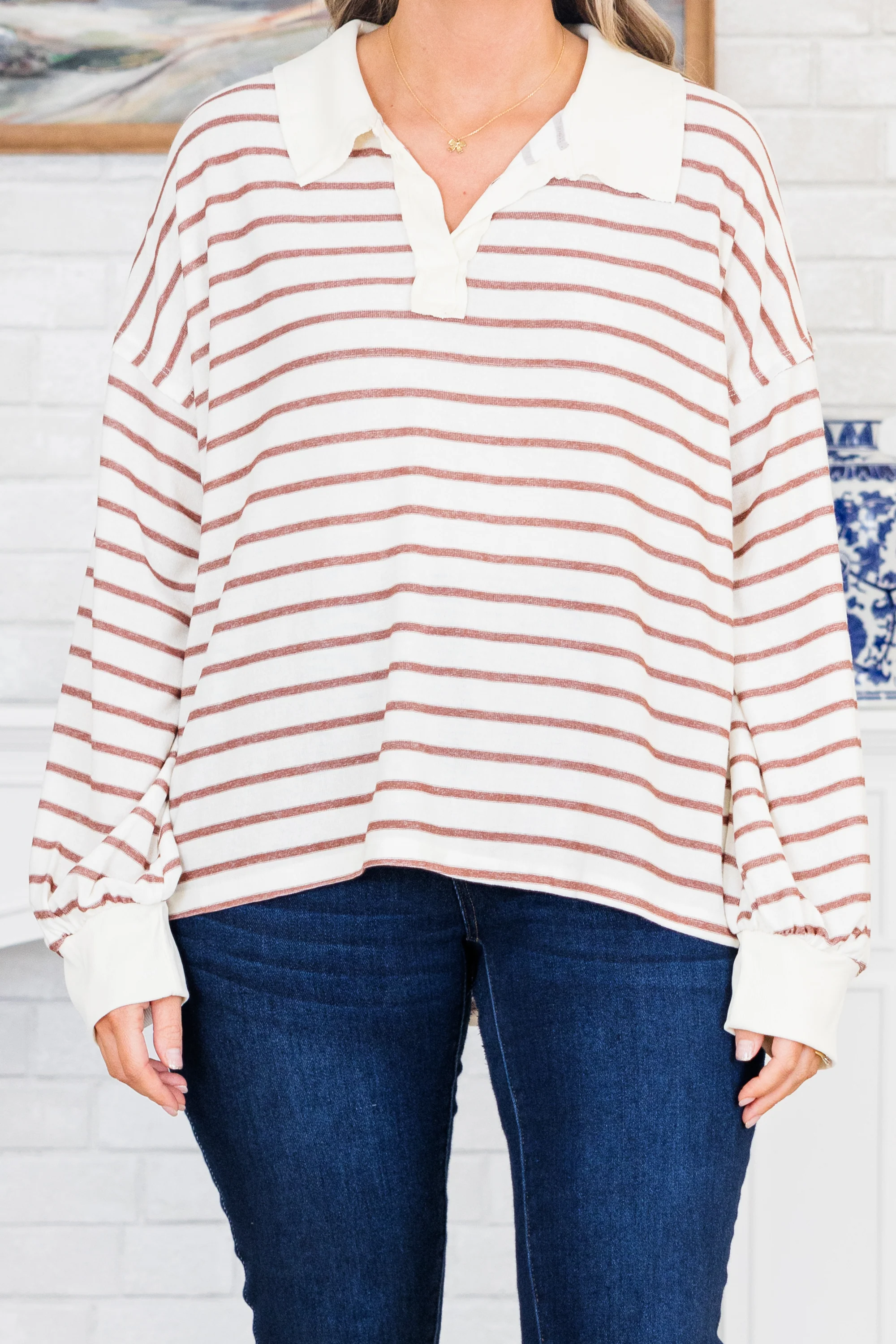 My Wants And Needs Top, Brown - Giverhouse