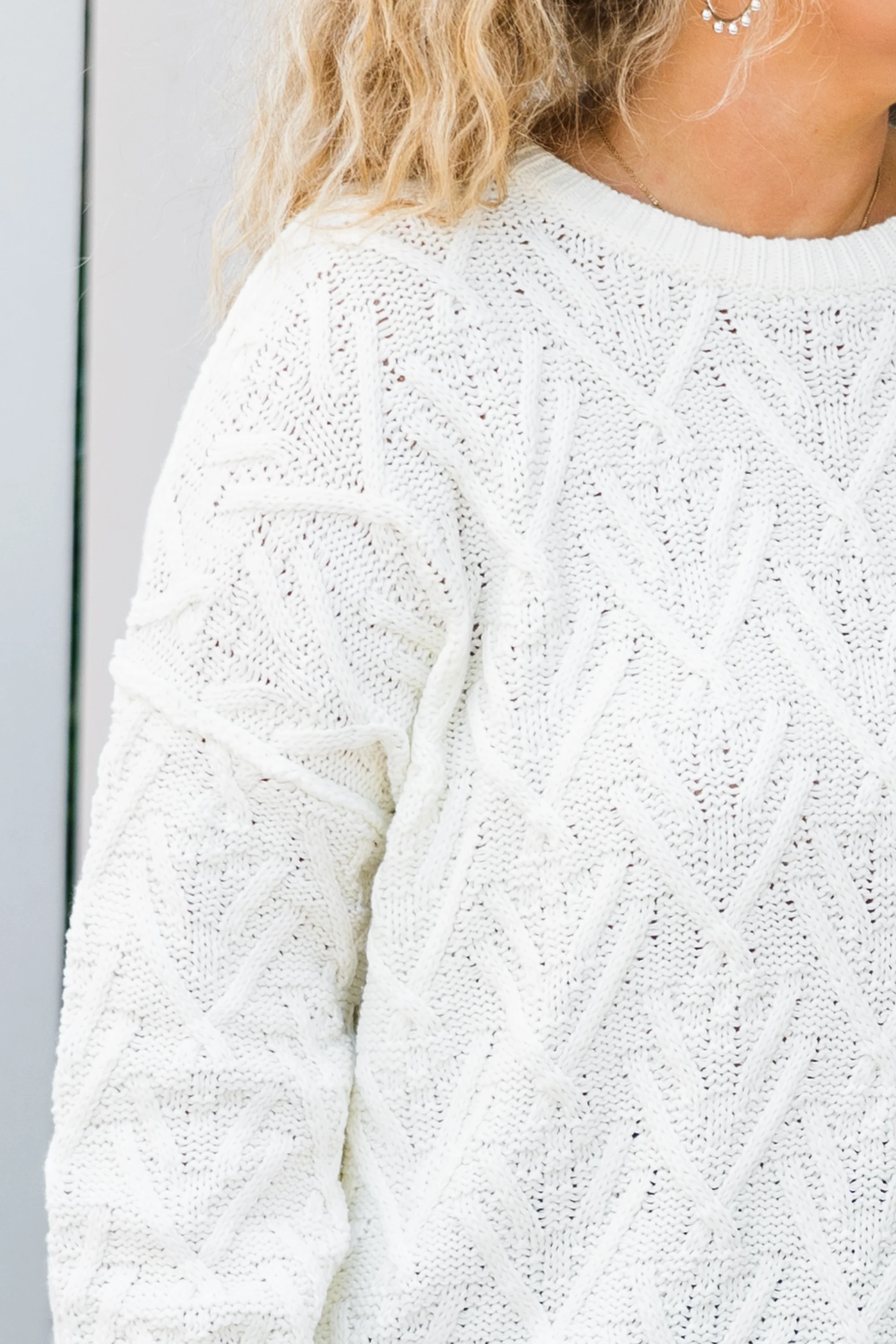 Snowflakes And Snuggles Sweater, Beige - Giverhouse