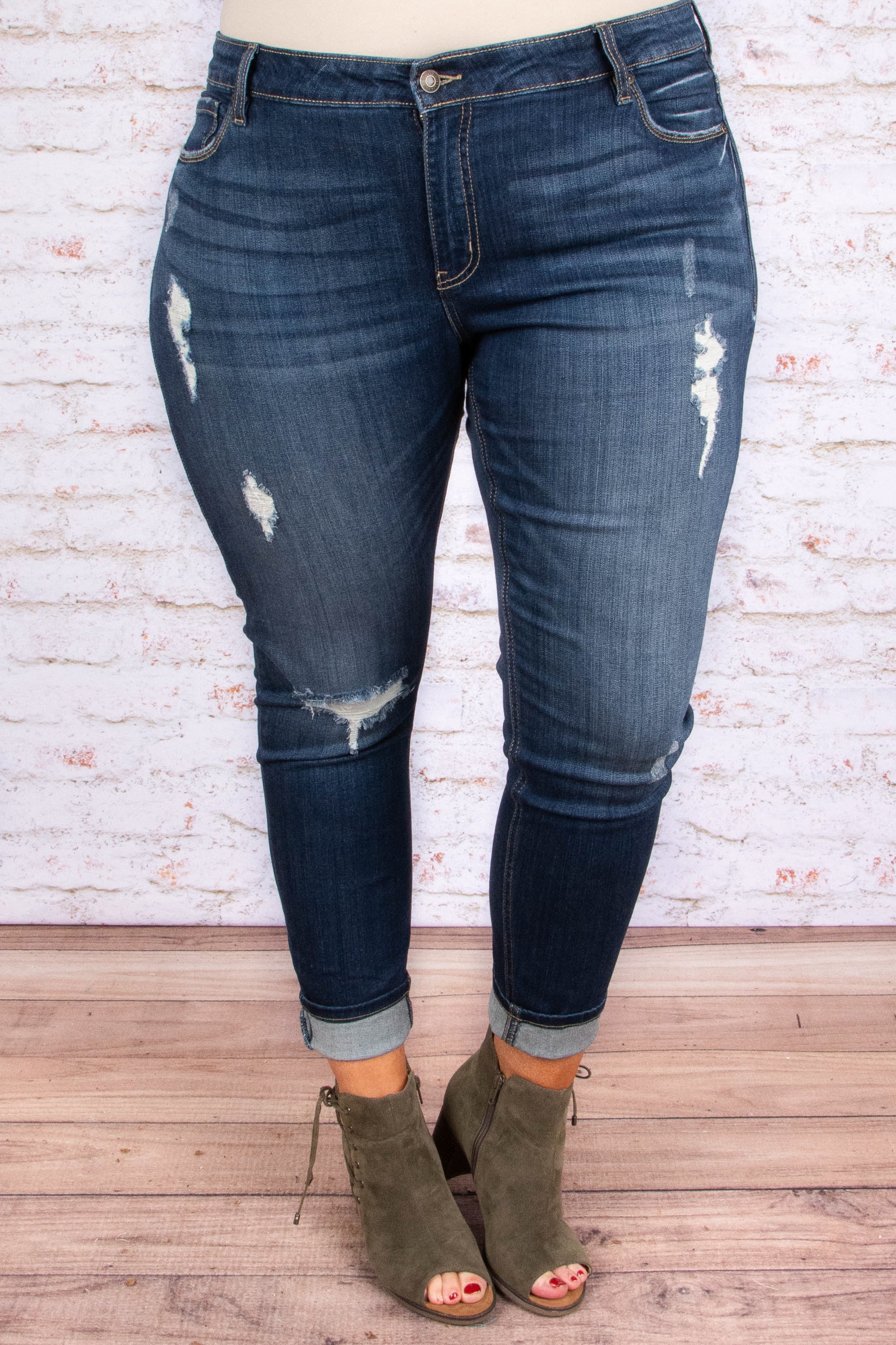 Material Girl Jeans, Dark Wash - Giverhouse