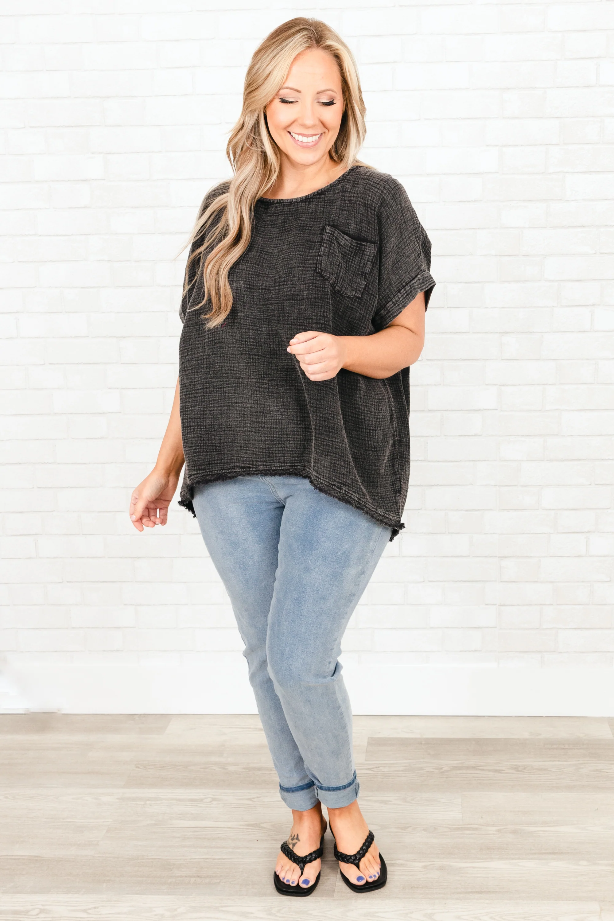 Took My Chances Top, Black - Giverhouse