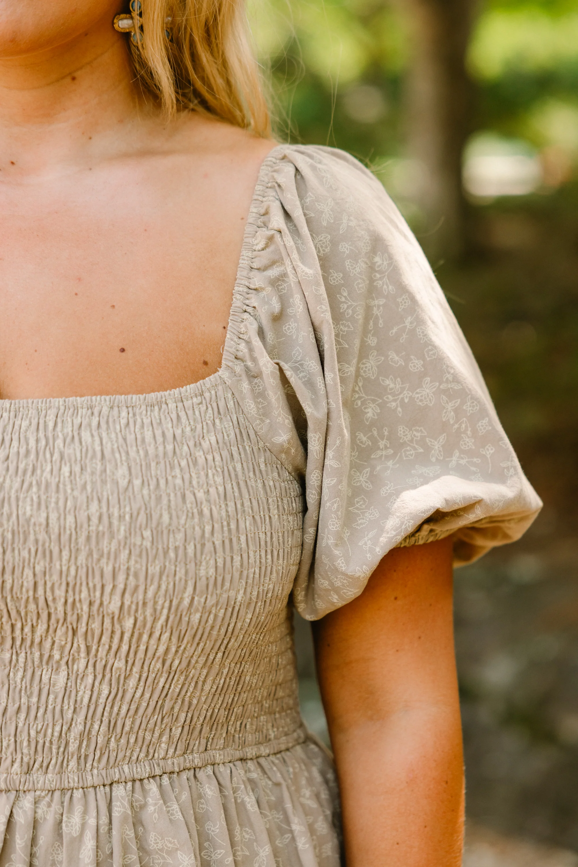 What A Coincidence Dress, Tan - Giverhouse