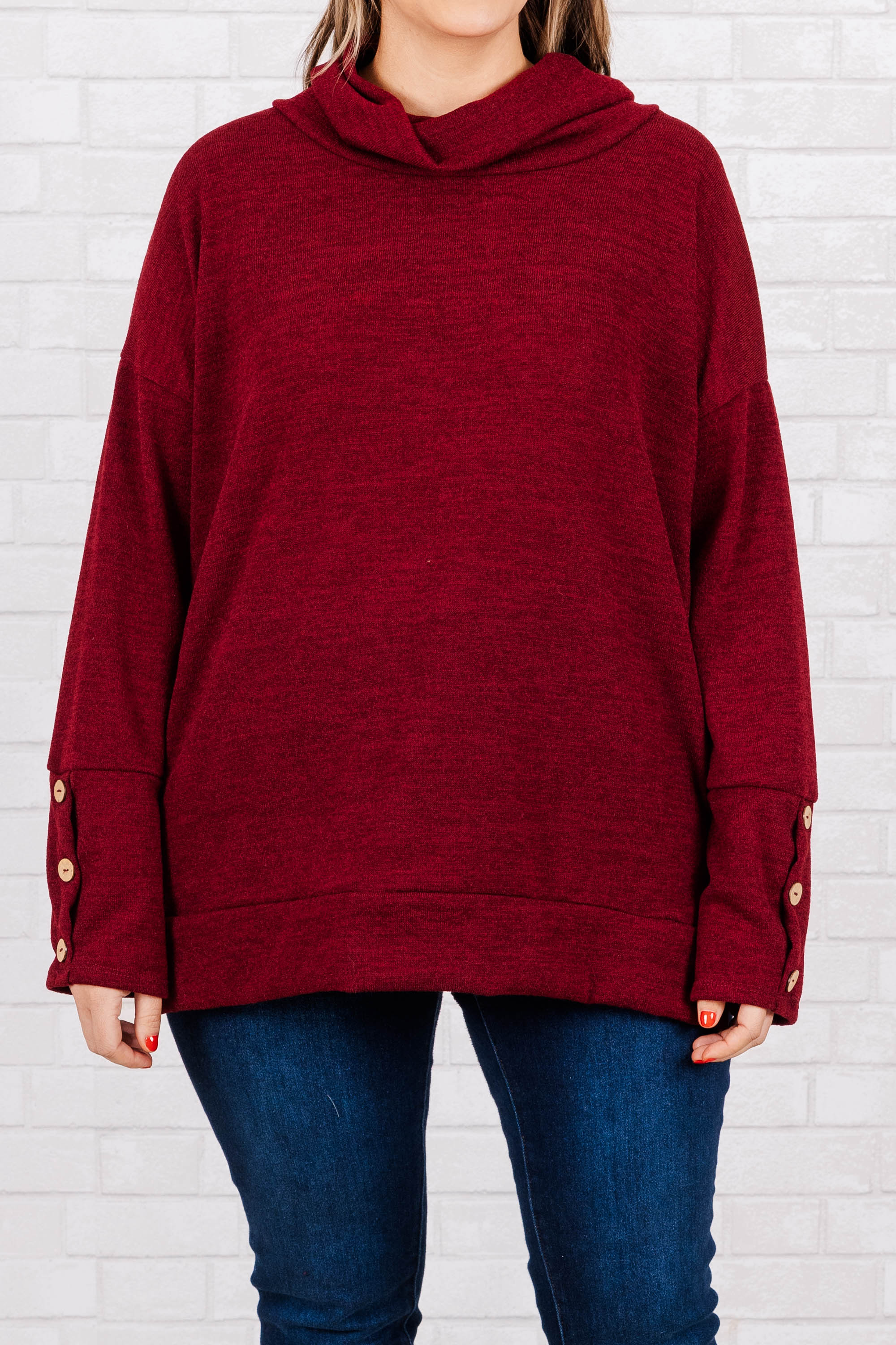 Replay The Night Sweater, Burgundy - Giverhouse