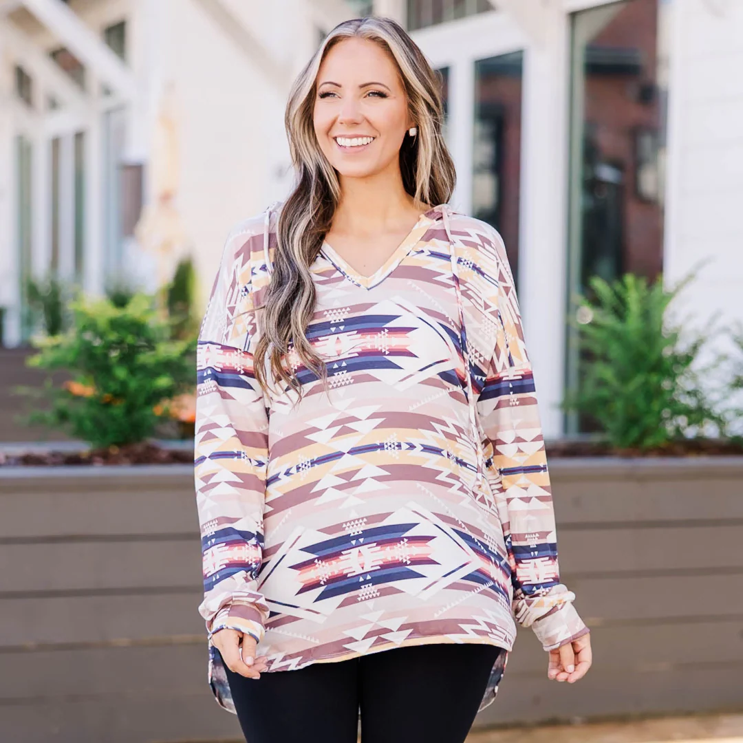 Hold You For A Million Years Top, Taupe Multi - Giverhouse