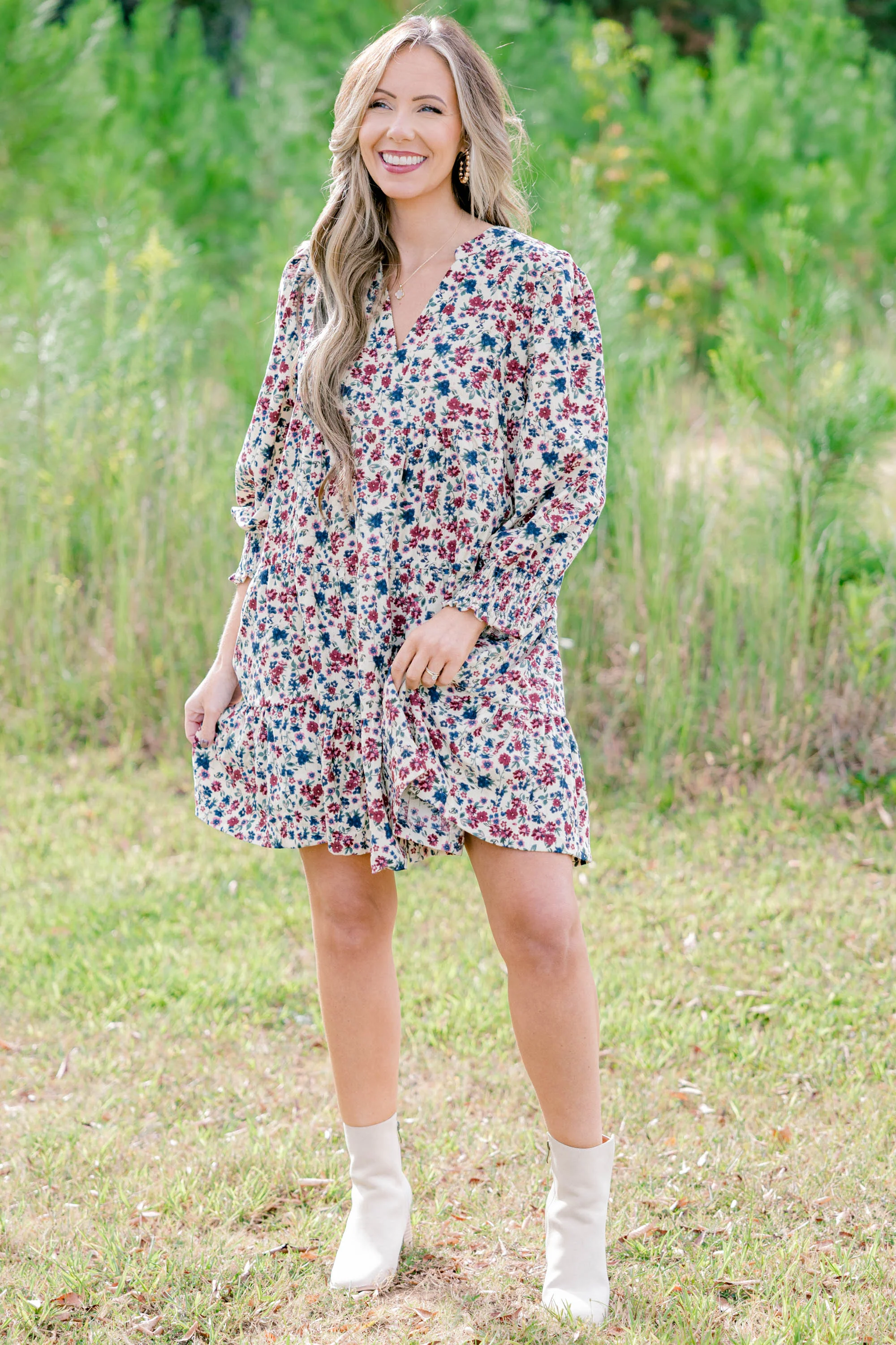 Her Sweet Side Dress, Oatmeal - Giverhouse