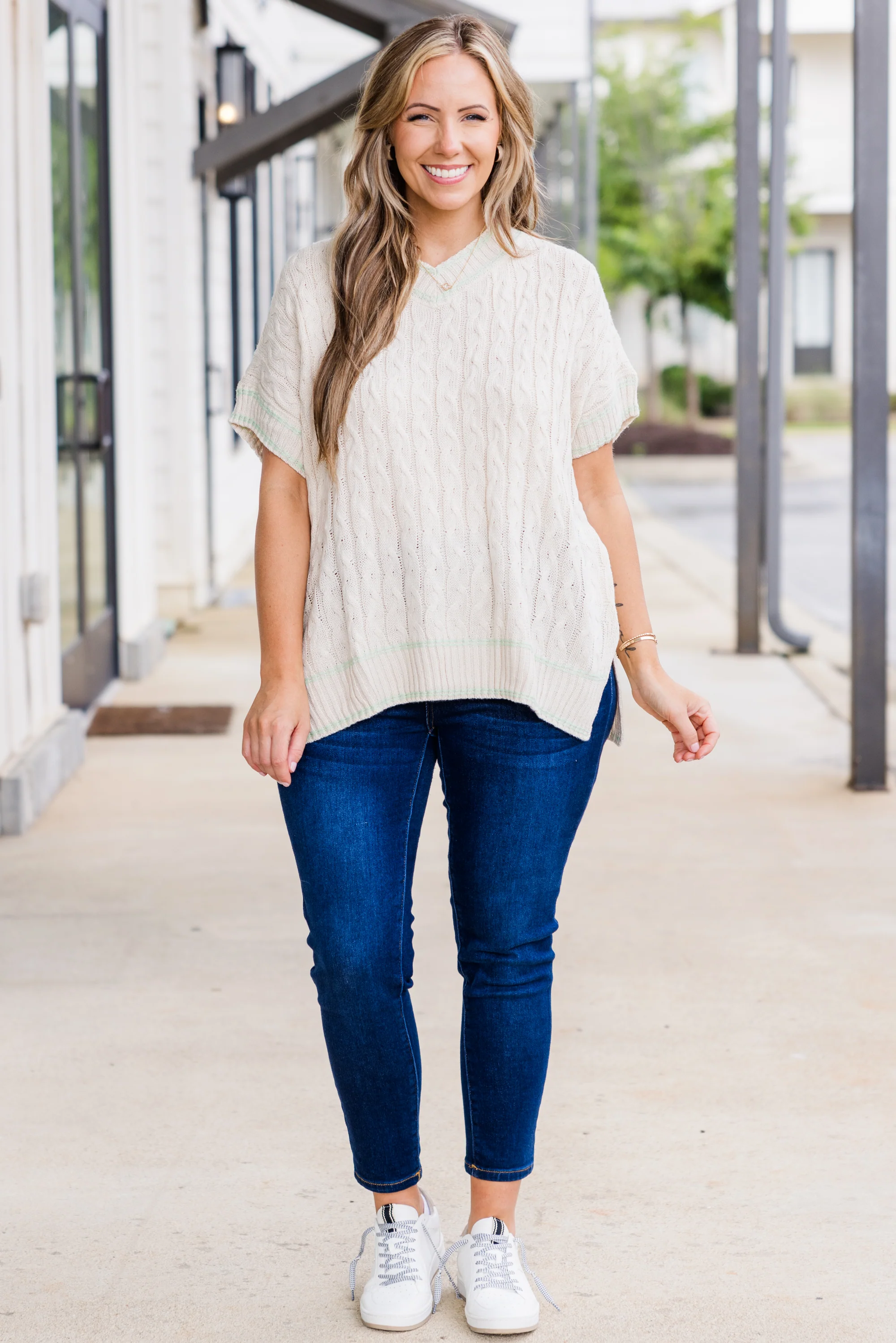 Call Me Later Top, Oatmeal - Giverhouse