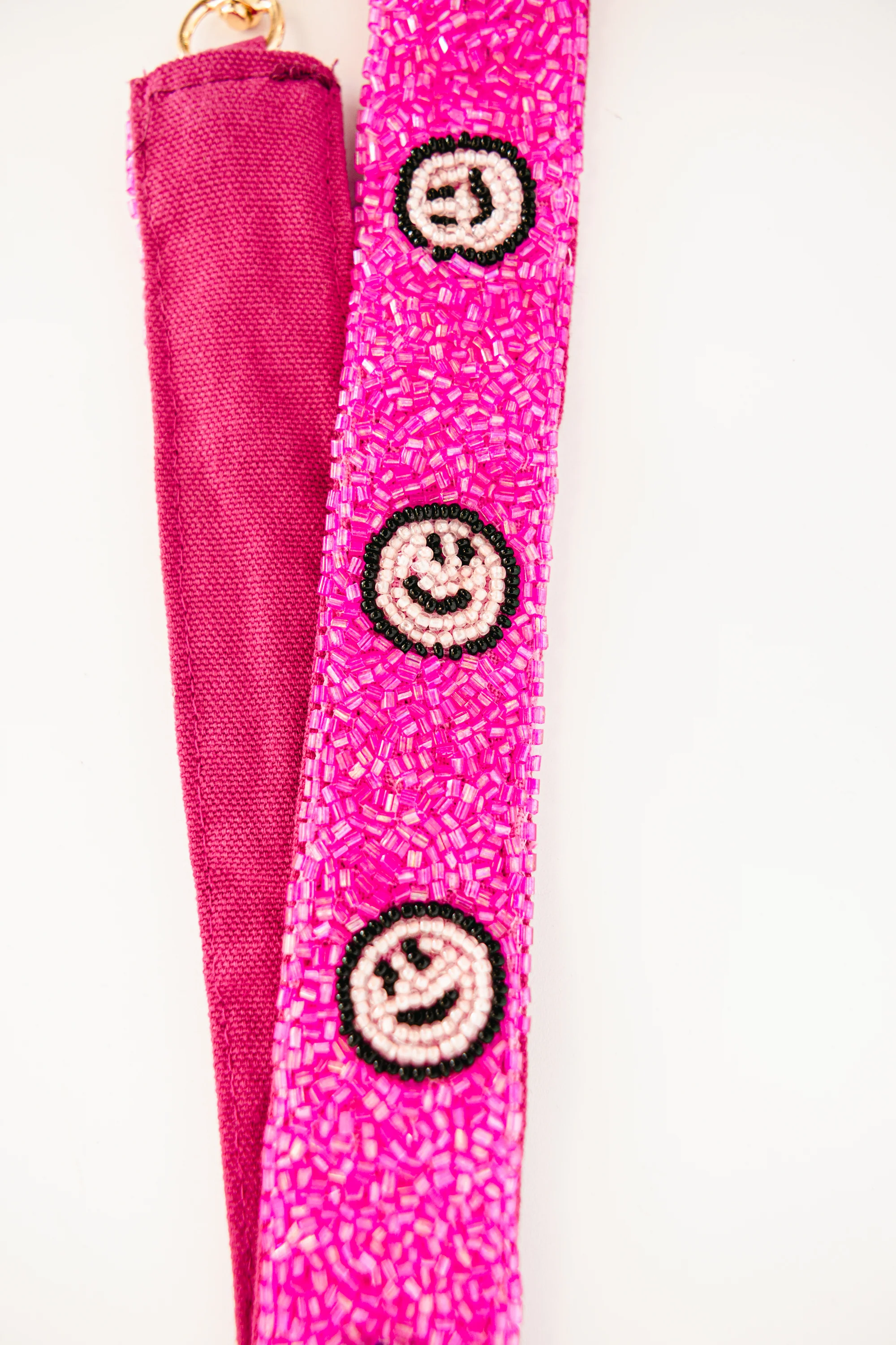 It's All Smiles Beaded Strap, Pink - Giverhouse
