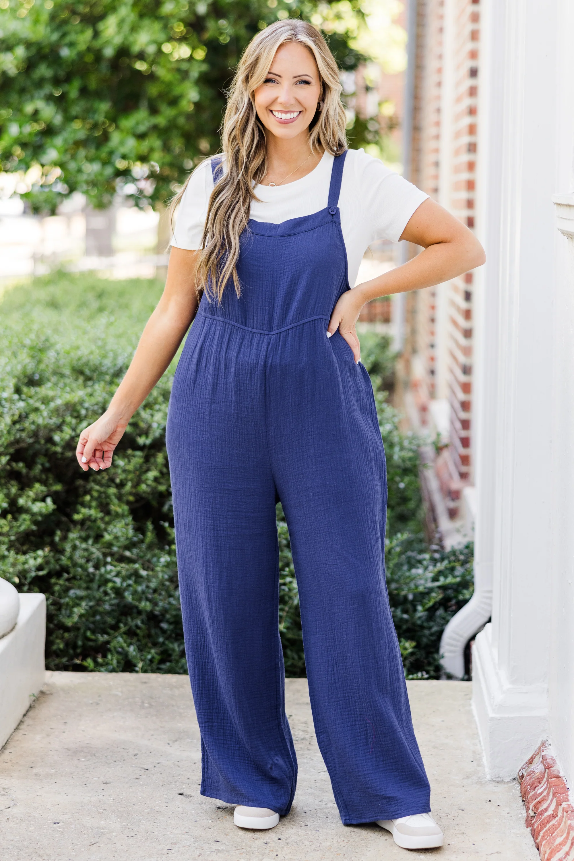 Vision To Creation Jumpsuit, Navy - Giverhouse