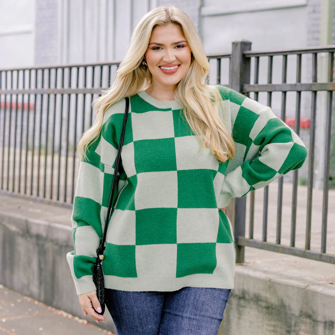 Not Into Games Sweater, Green - Giverhouse