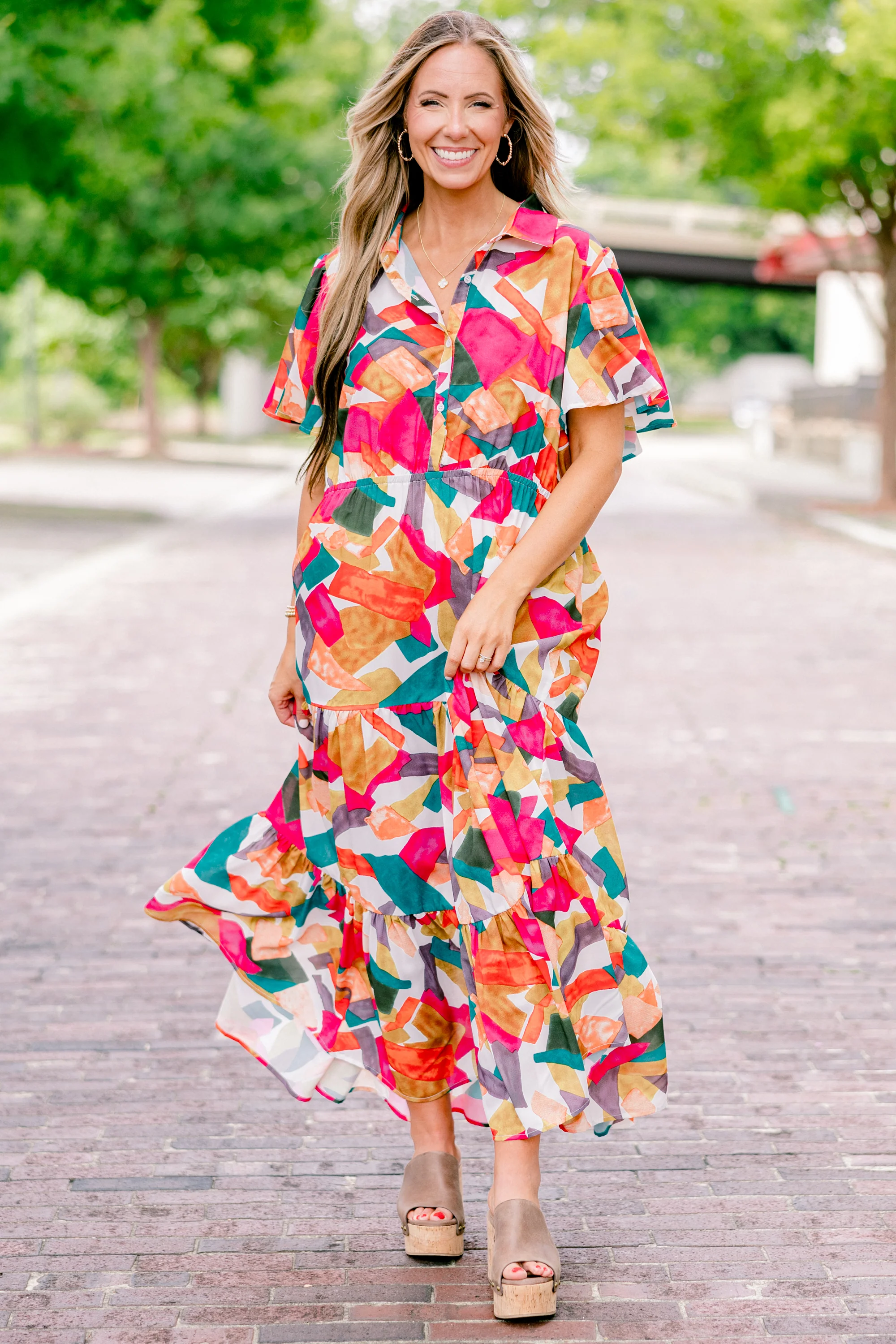 Just Takes Time Dress, Rust - Giverhouse