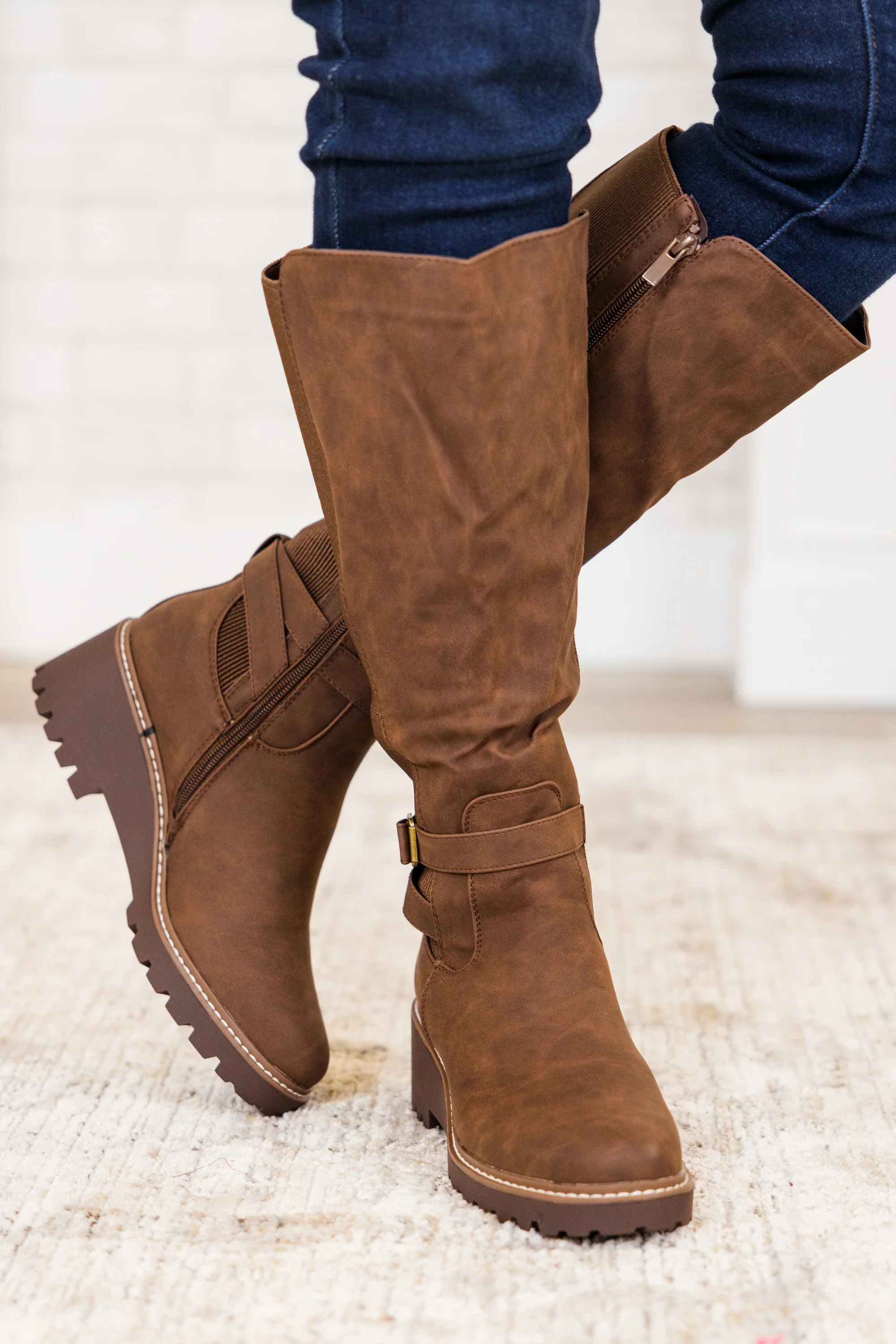 Dynamic Steps Boots, Brown - Giverhouse