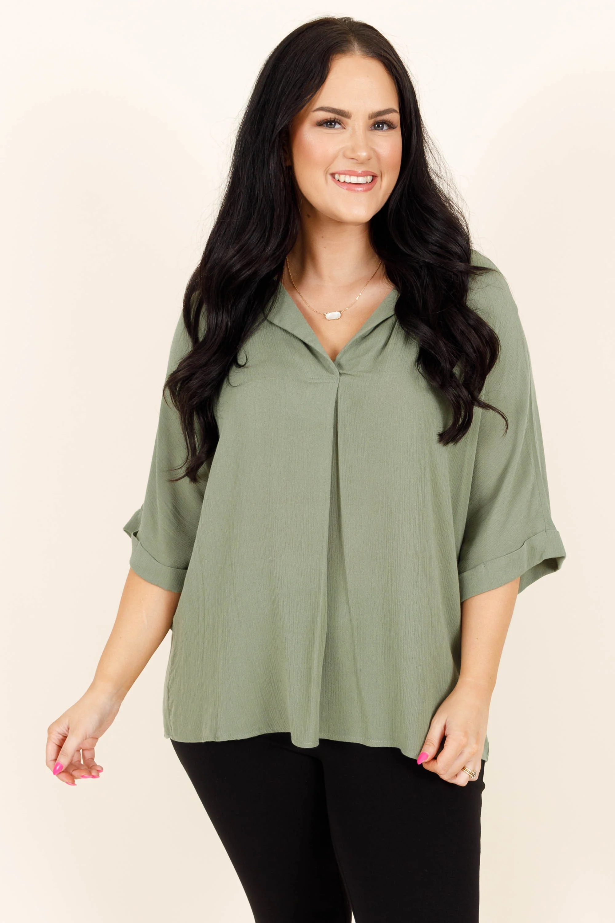 Carefree Top, Sage - Giverhouse