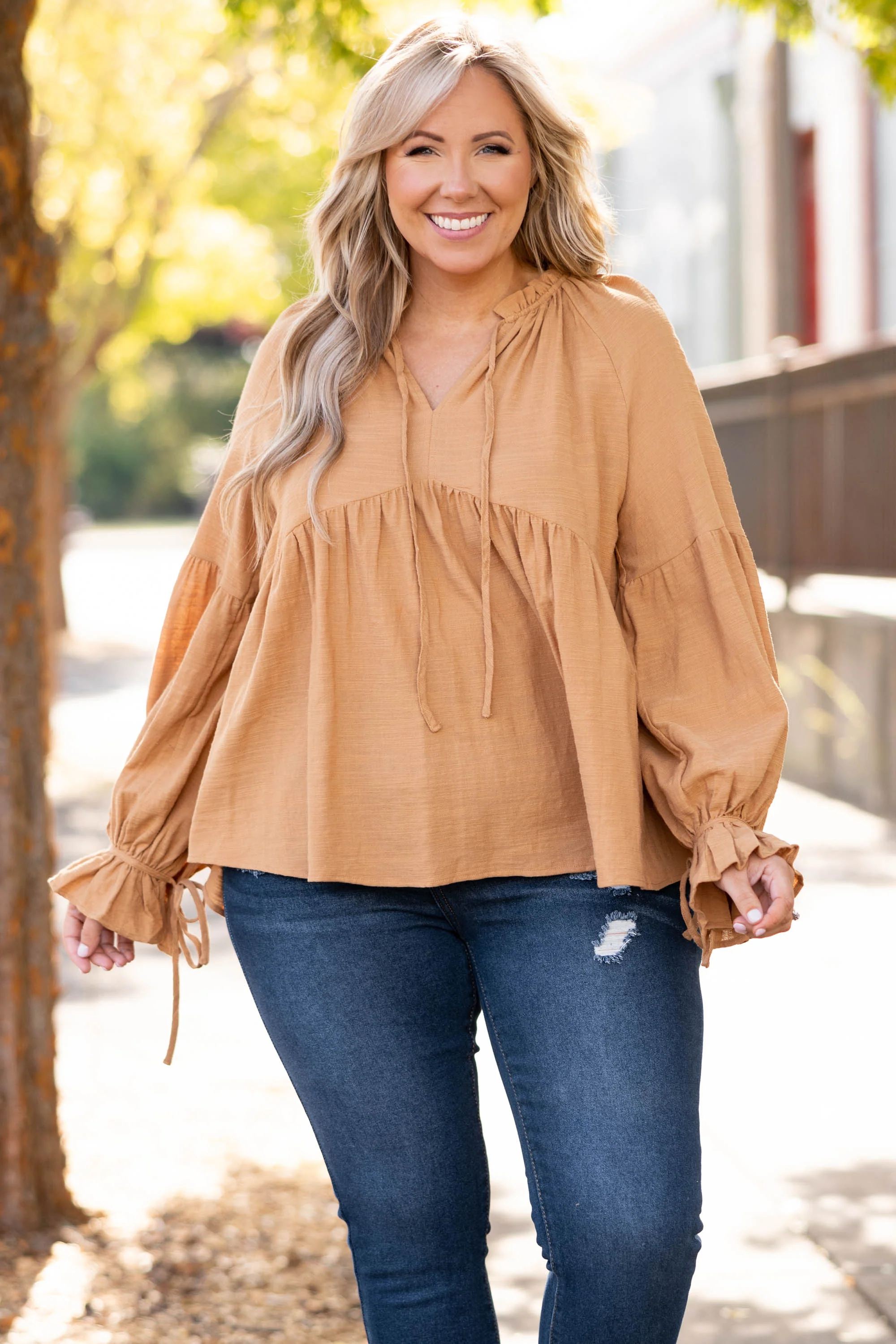 Awaiting The Future Top, Mustard - Giverhouse