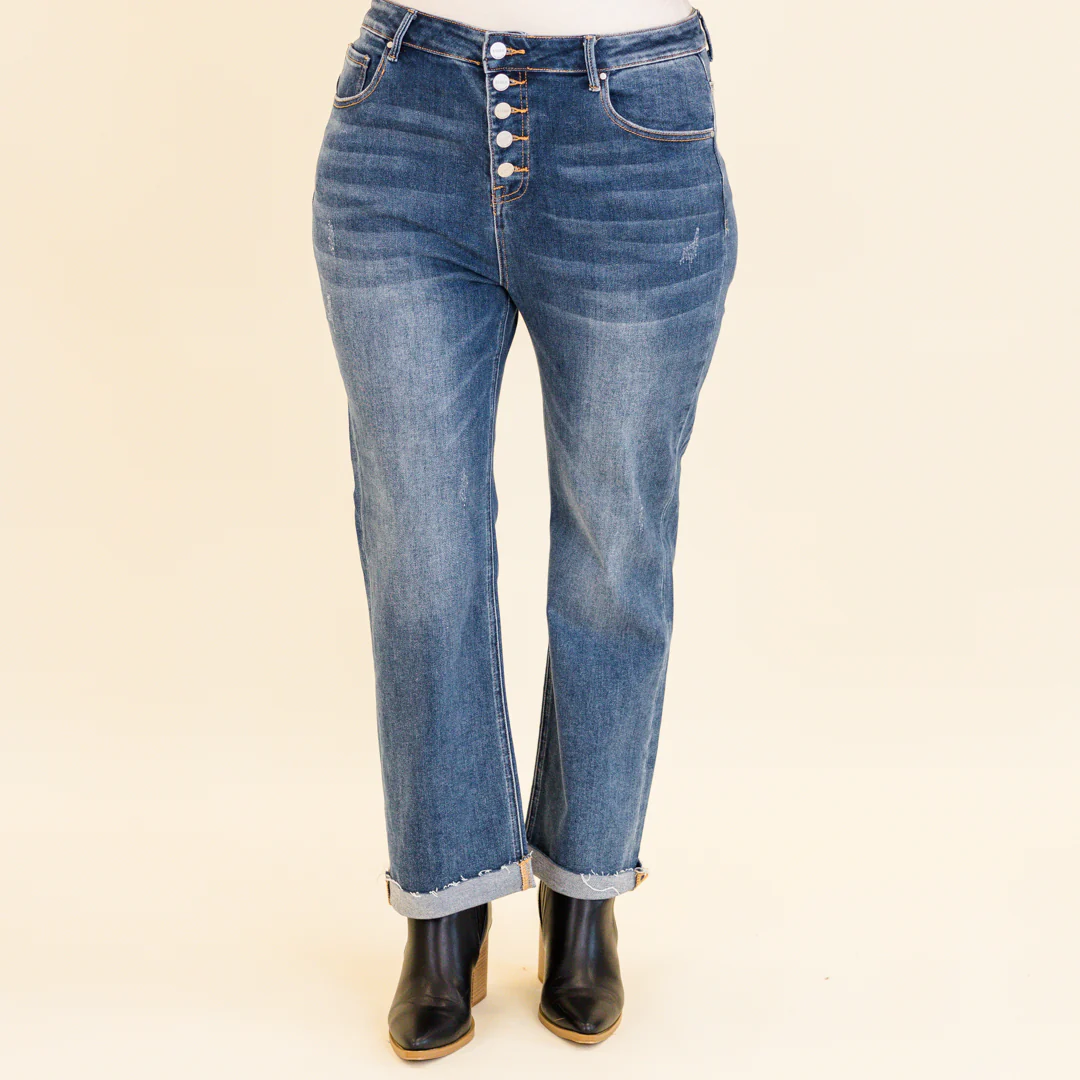 Check The Time Jeans, Dark Wash - Giverhouse