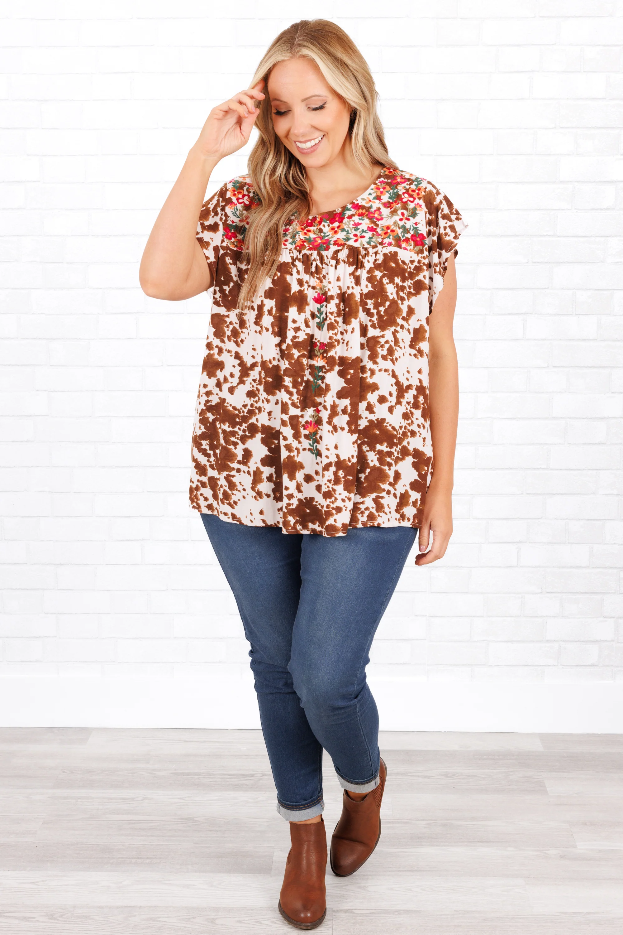 The Southern Charm Top, Mocha - Giverhouse