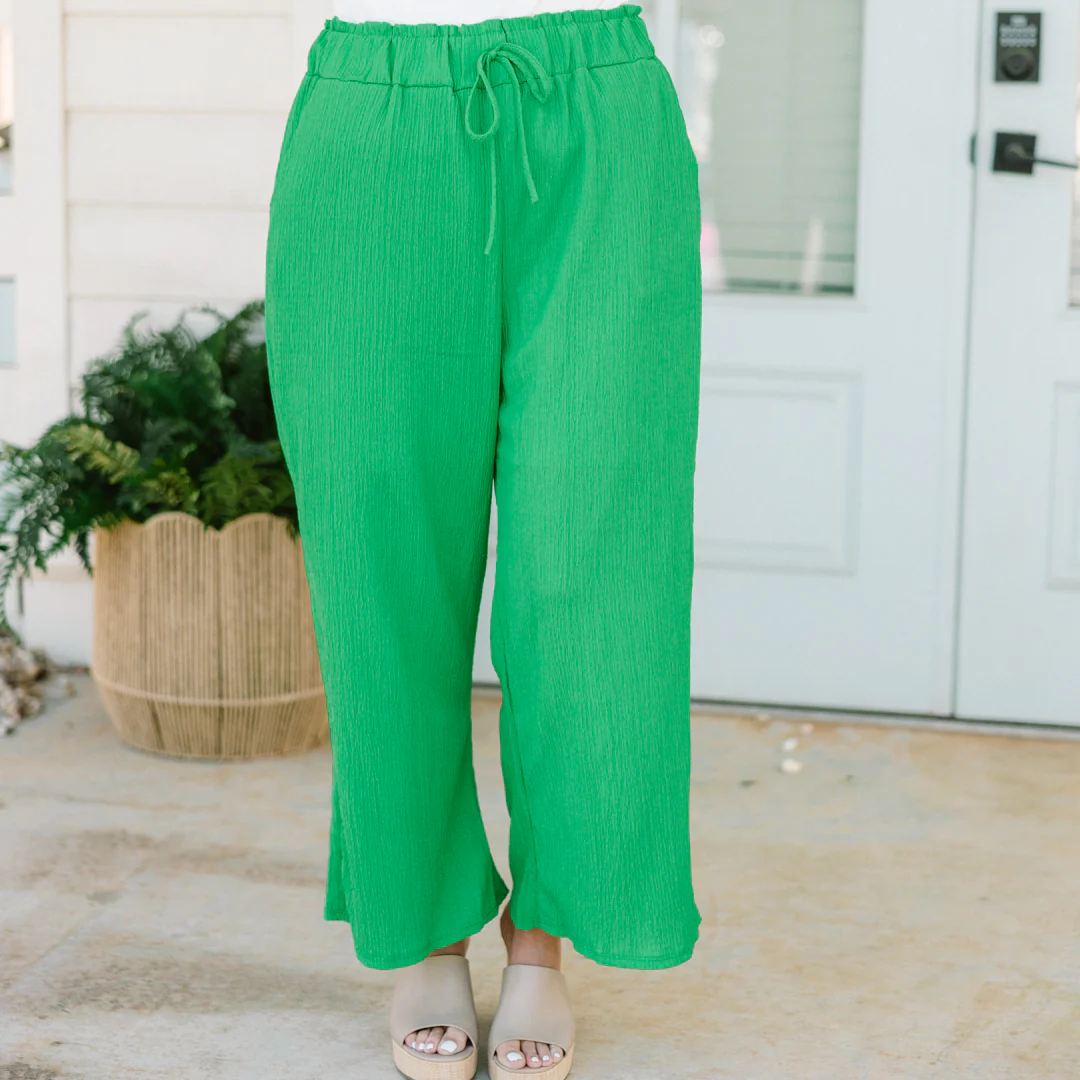 Ideally Yours Pants, Kelly Green - Giverhouse