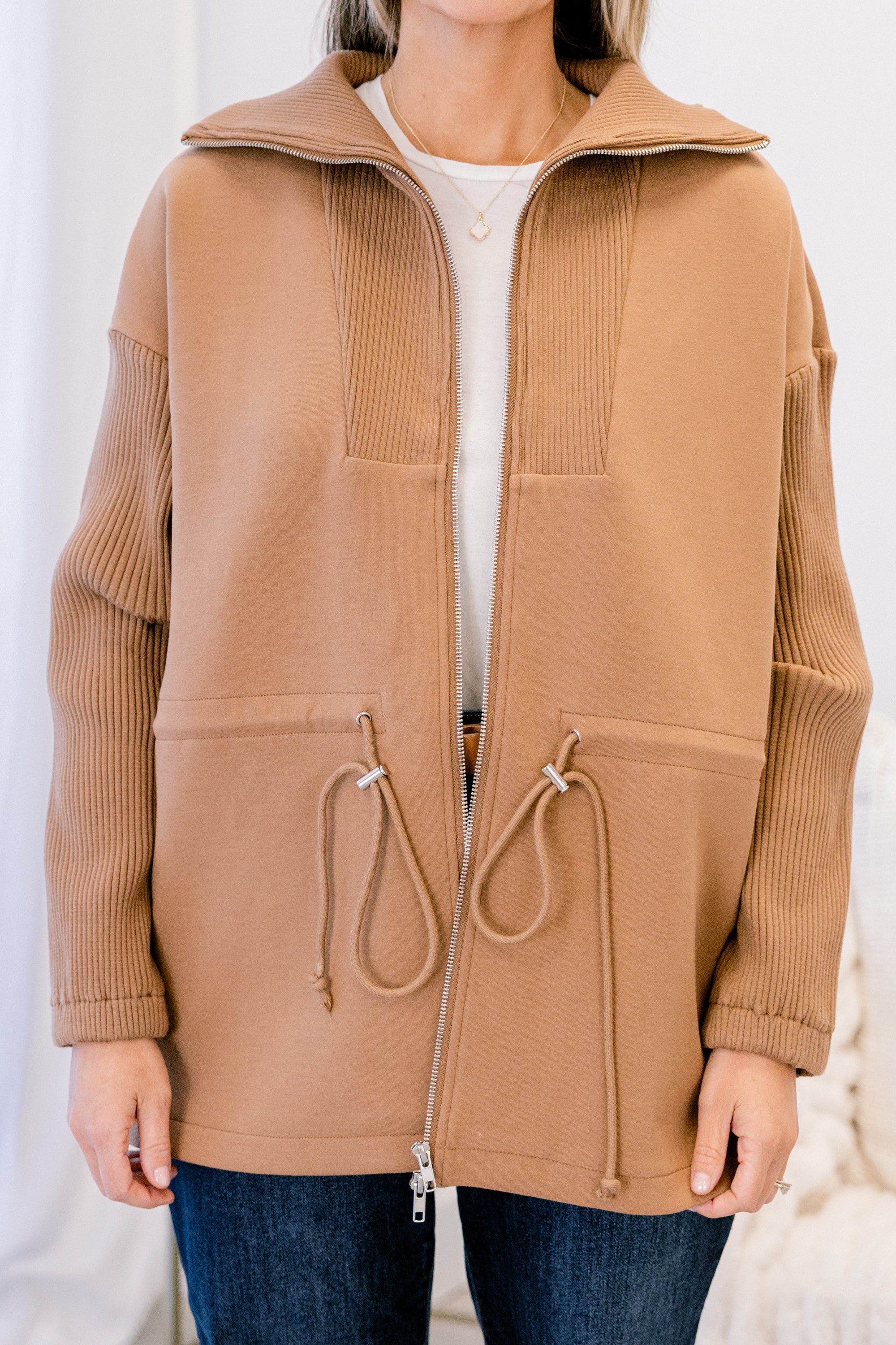 Gather Around The Fire Jacket, Brown - Giverhouse