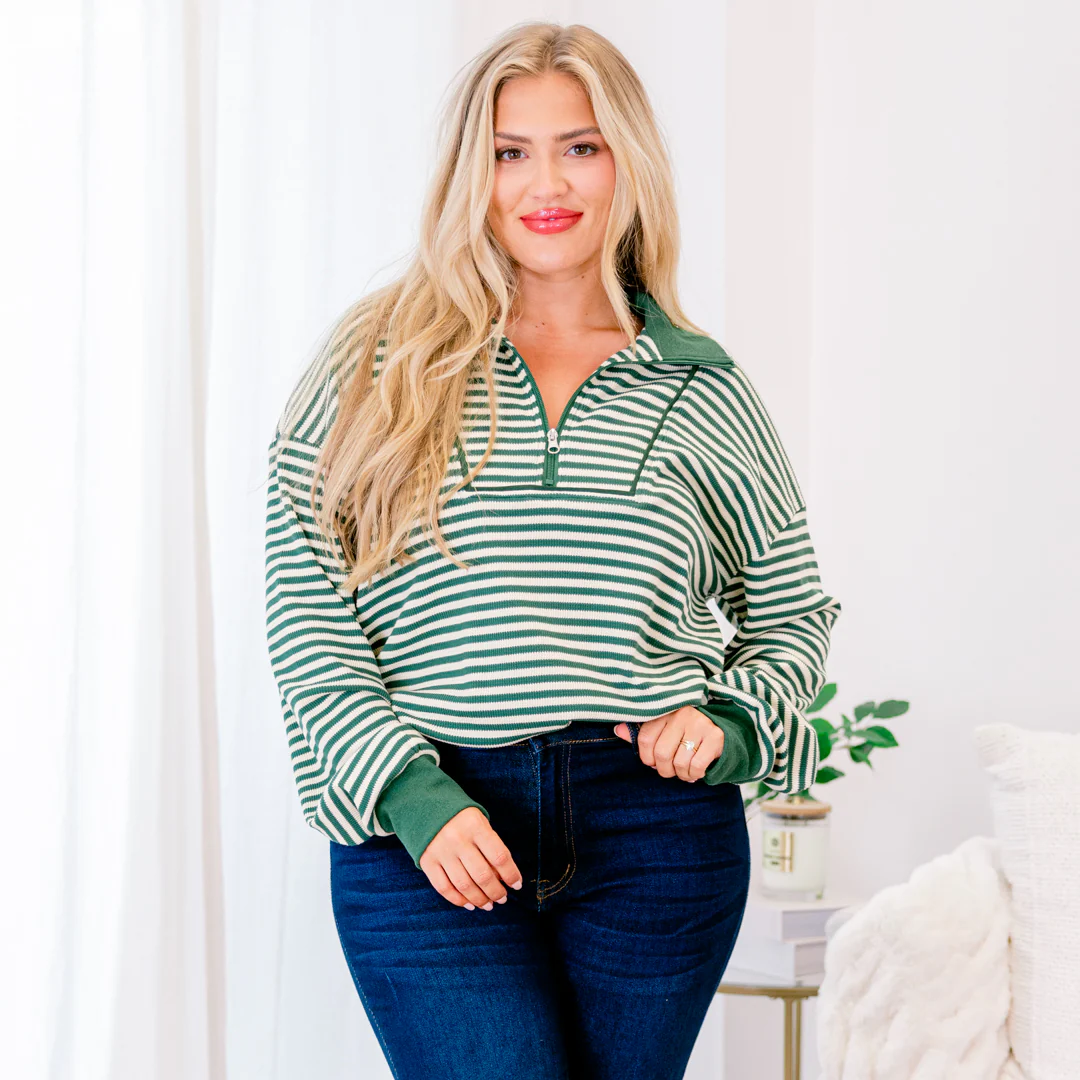 She's An Academic Pullover, Green - Giverhouse