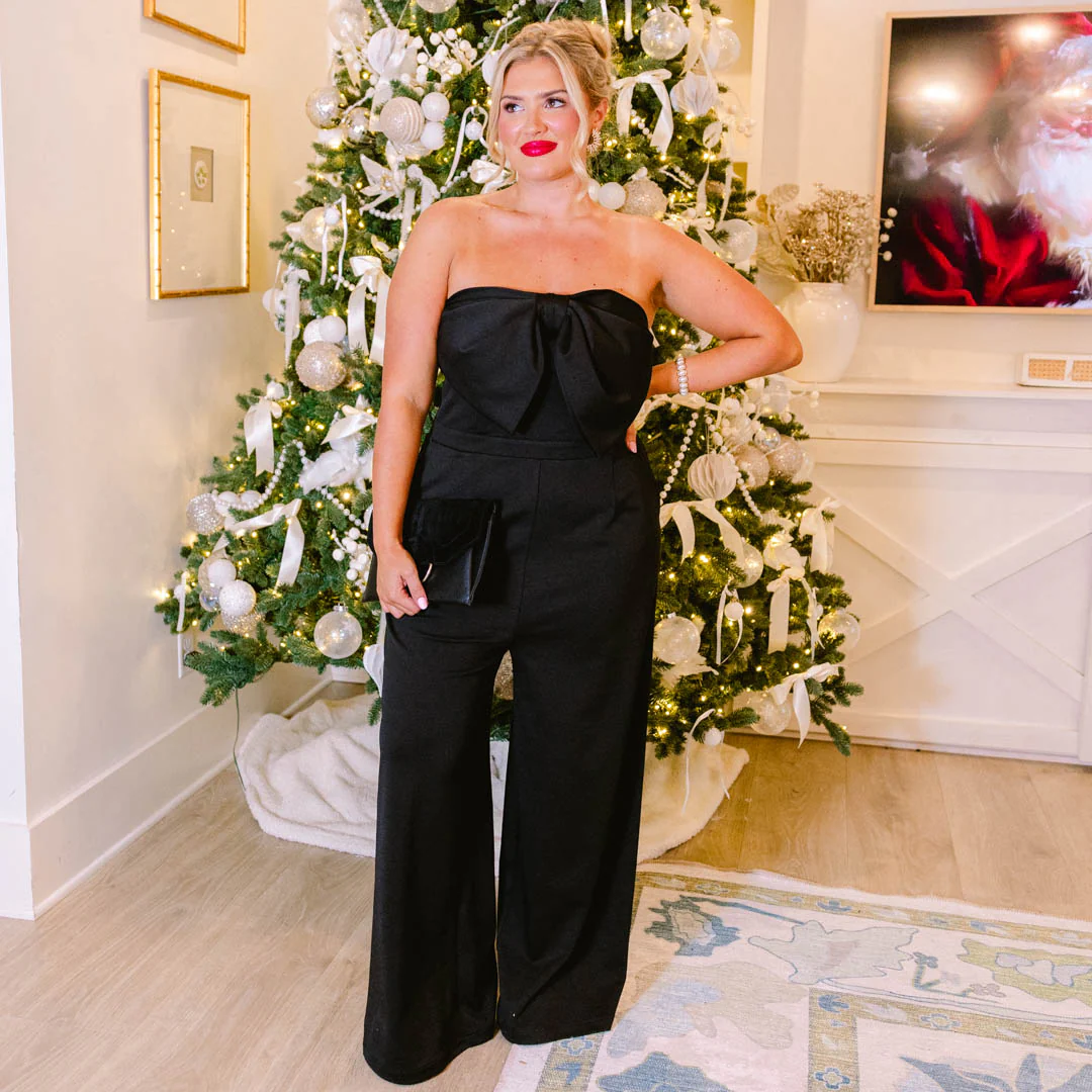 Sip Champagne Jumpsuit, Black - Giverhouse