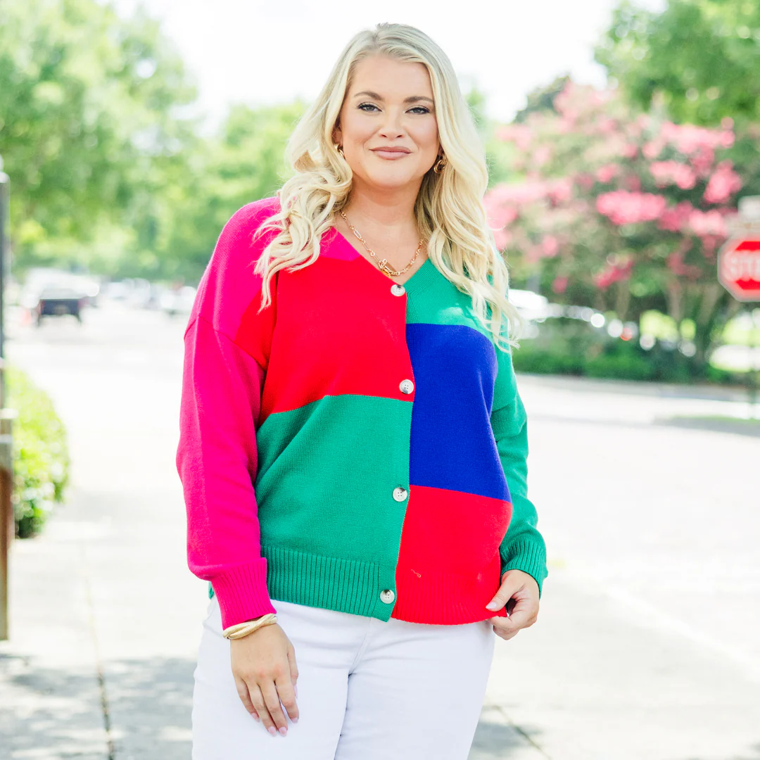 Minding Mine Cardigan, Multi - Giverhouse