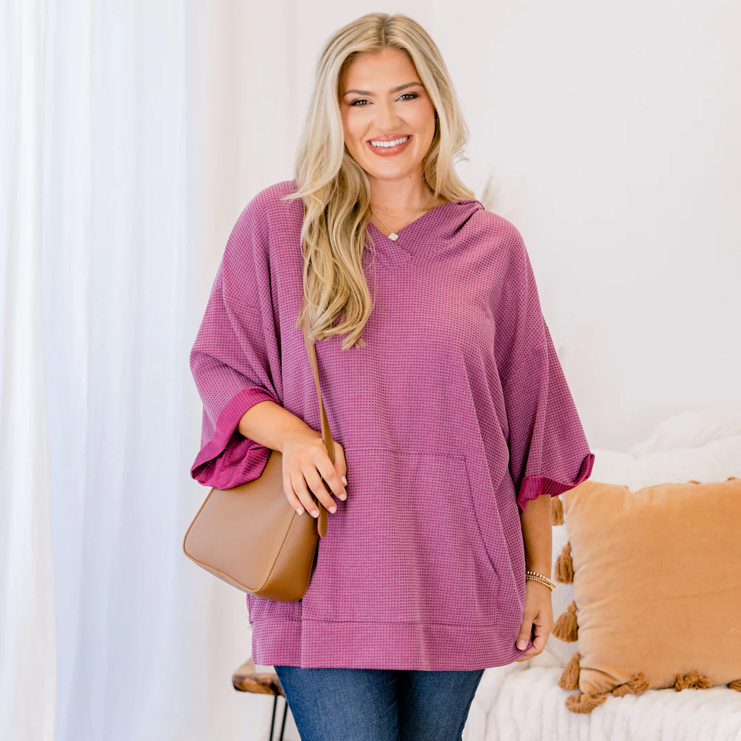 Fresh Outside Air Top, Magenta - Giverhouse