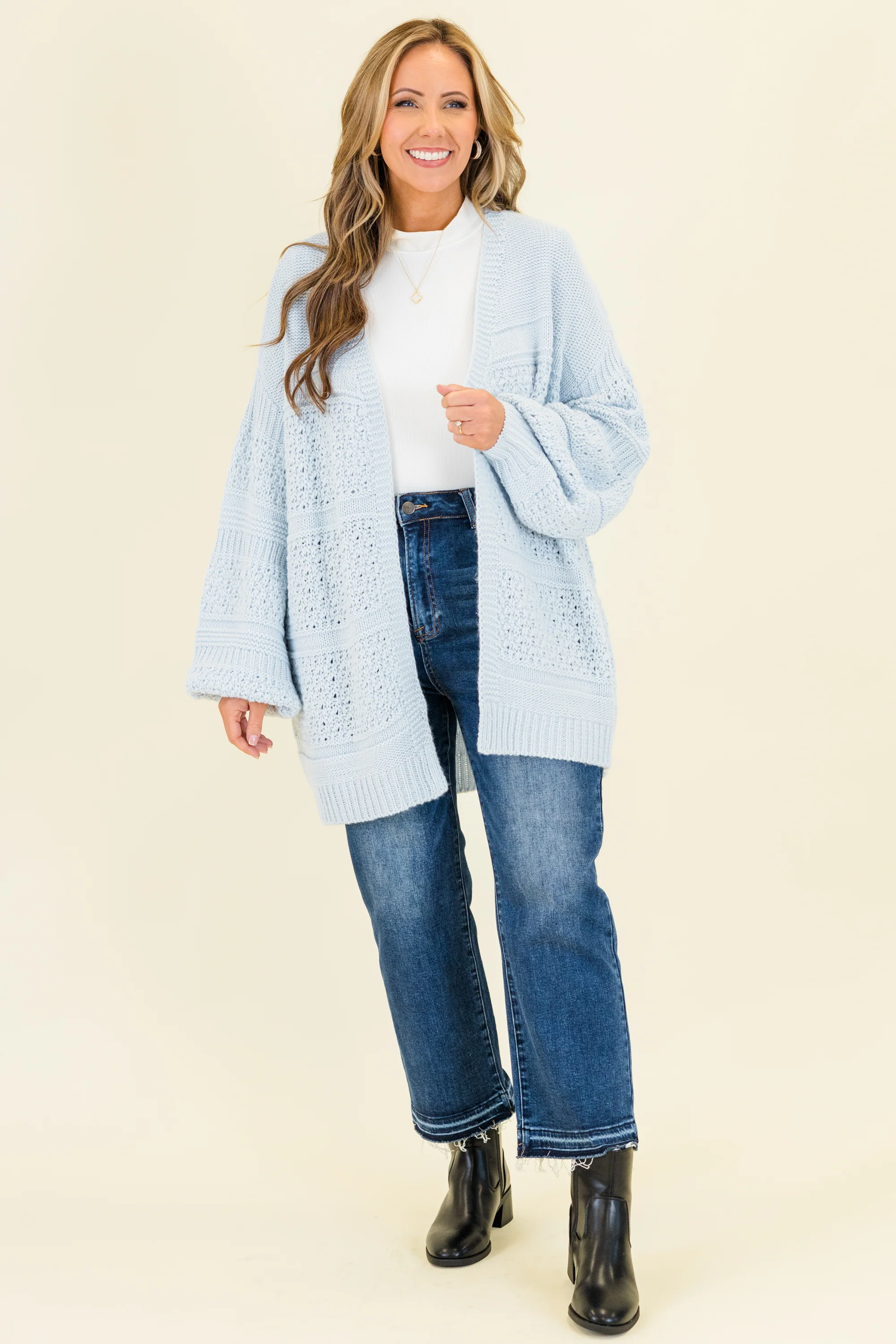Keepin' Cozy Cardigan, Blue - Giverhouse