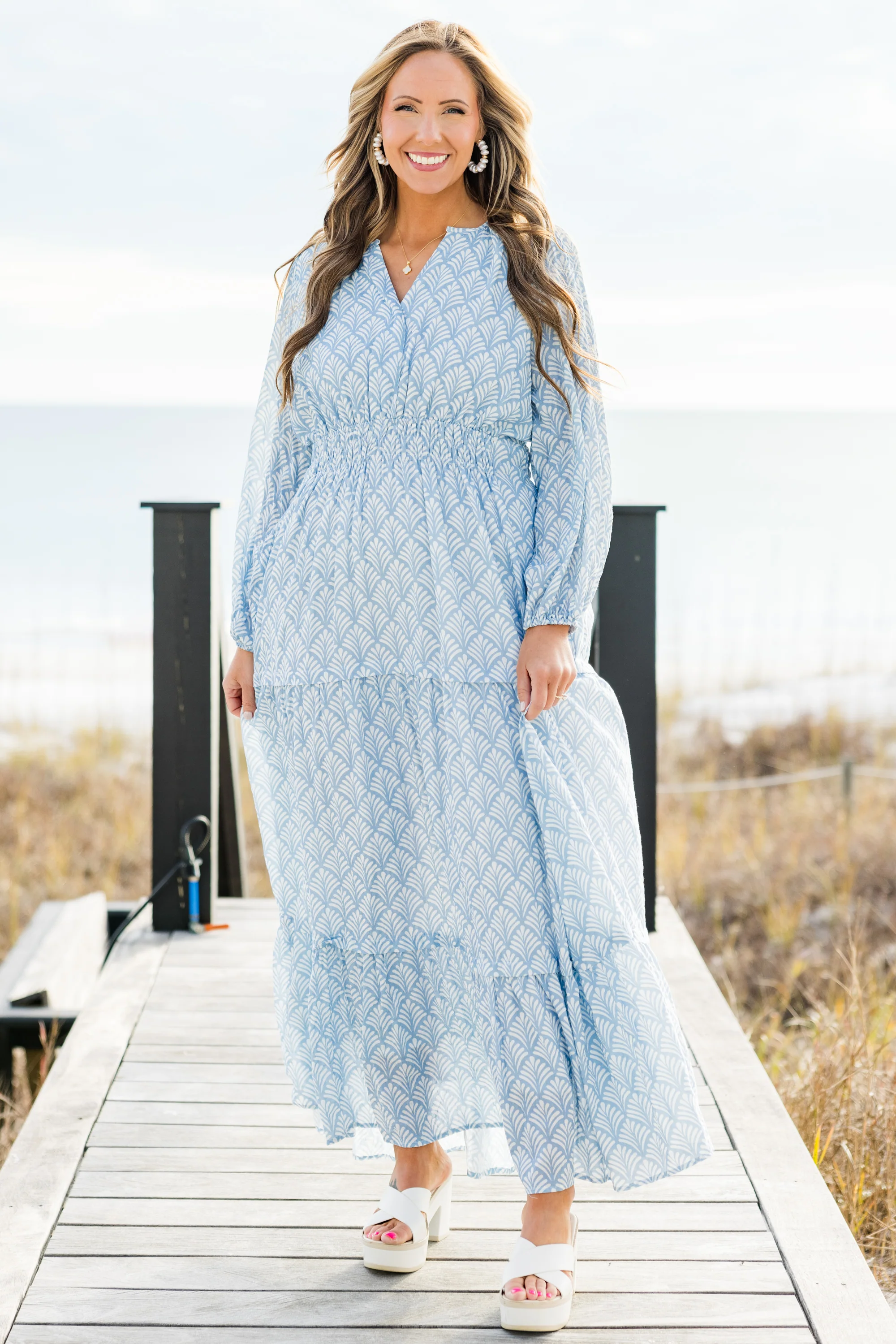 Gift Of Grace Maxi Dress, Blue - Giverhouse