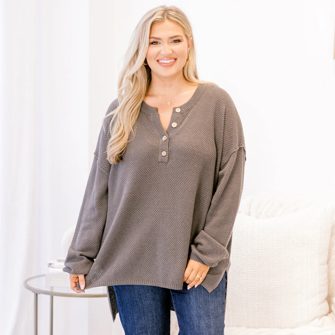 Apple Picking Sweater, Dark Gray - Giverhouse