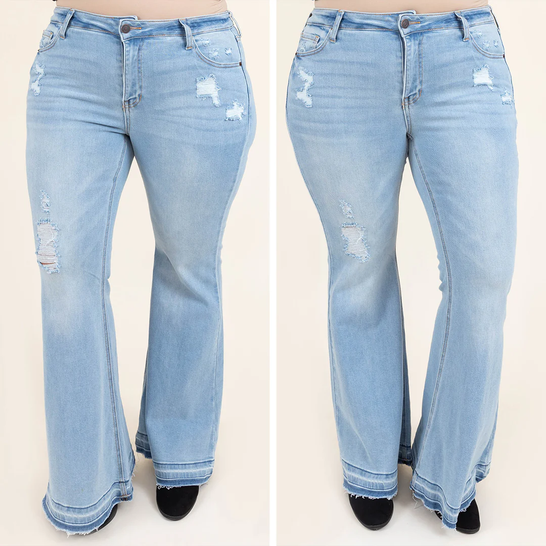 Rock On Babe Jeans, Light Wash - Giverhouse