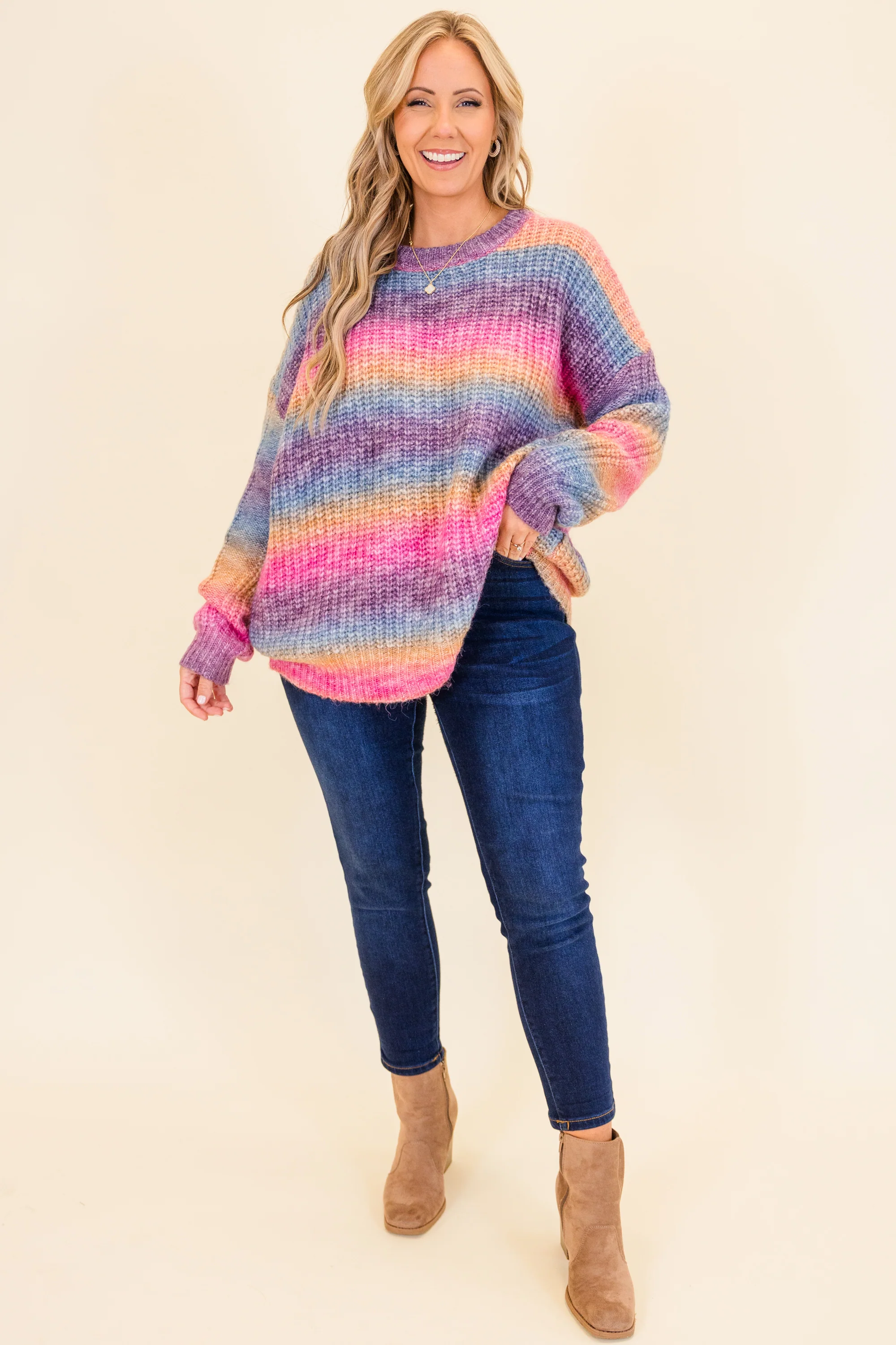 Golden Hour Sweater, Red-Orange - Giverhouse