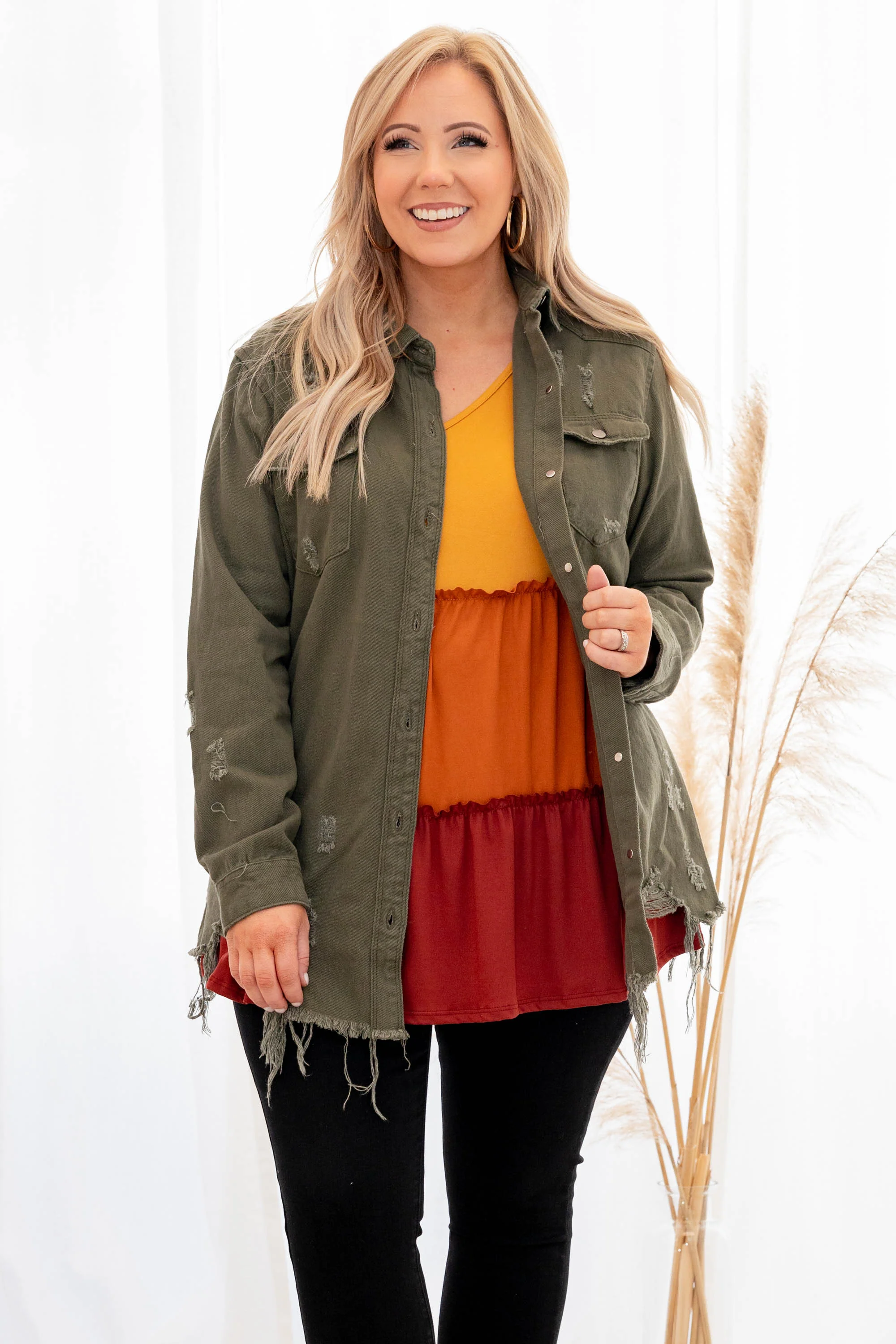 Chill As Can Be Top, Olive - Giverhouse